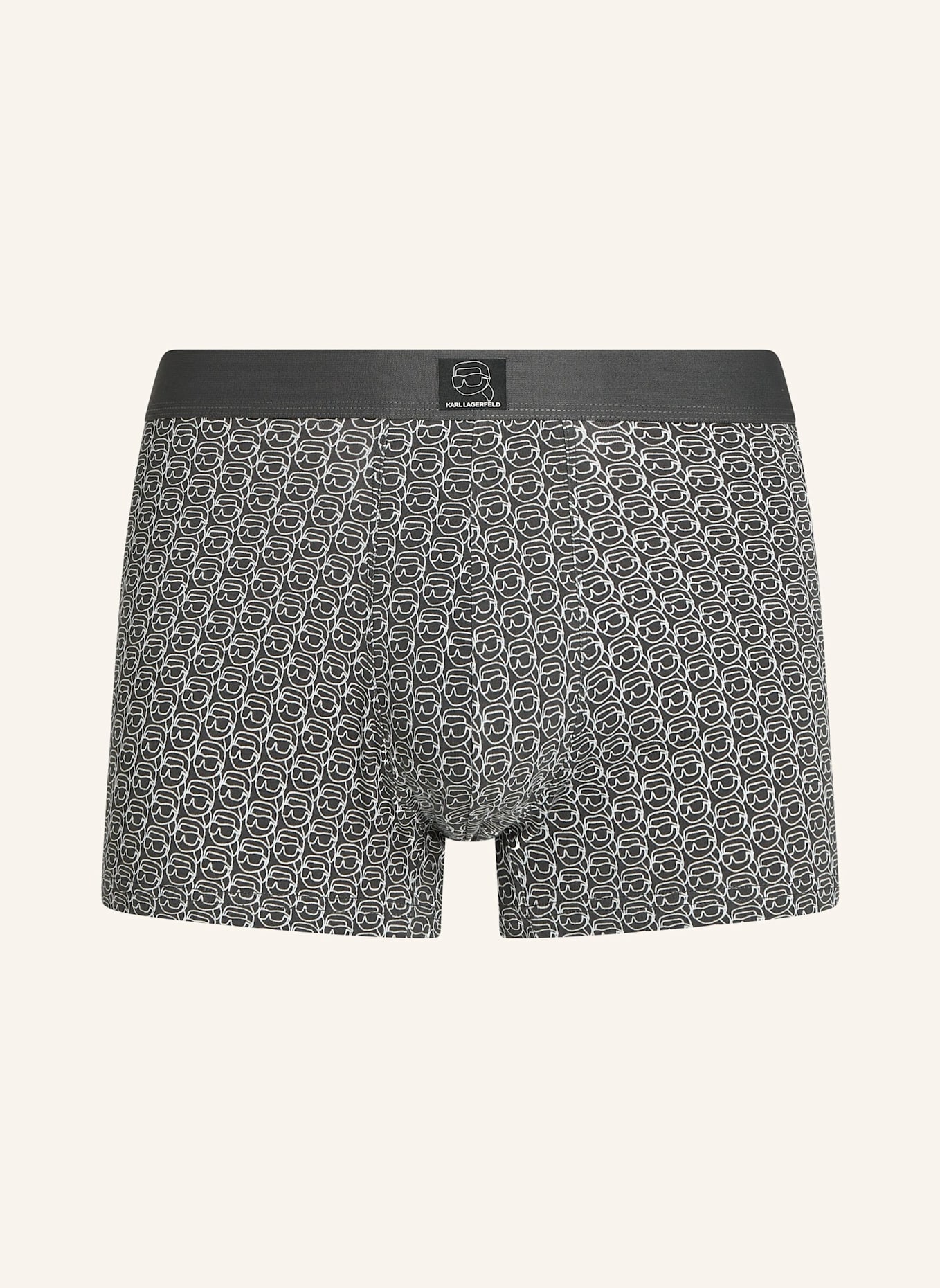 KARL LAGERFELD Unterwäsche Hose: SCHWARZ / HELLGRAU