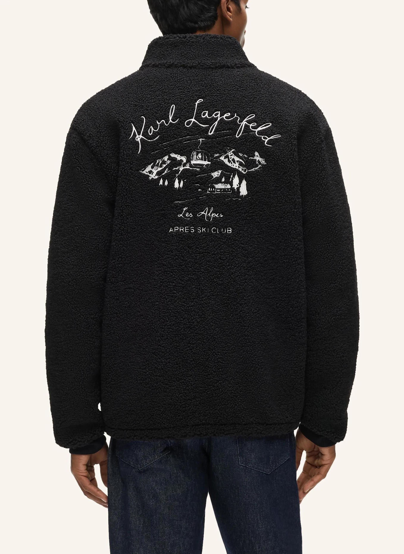 KARL LAGERFELD Top: SCHWARZ