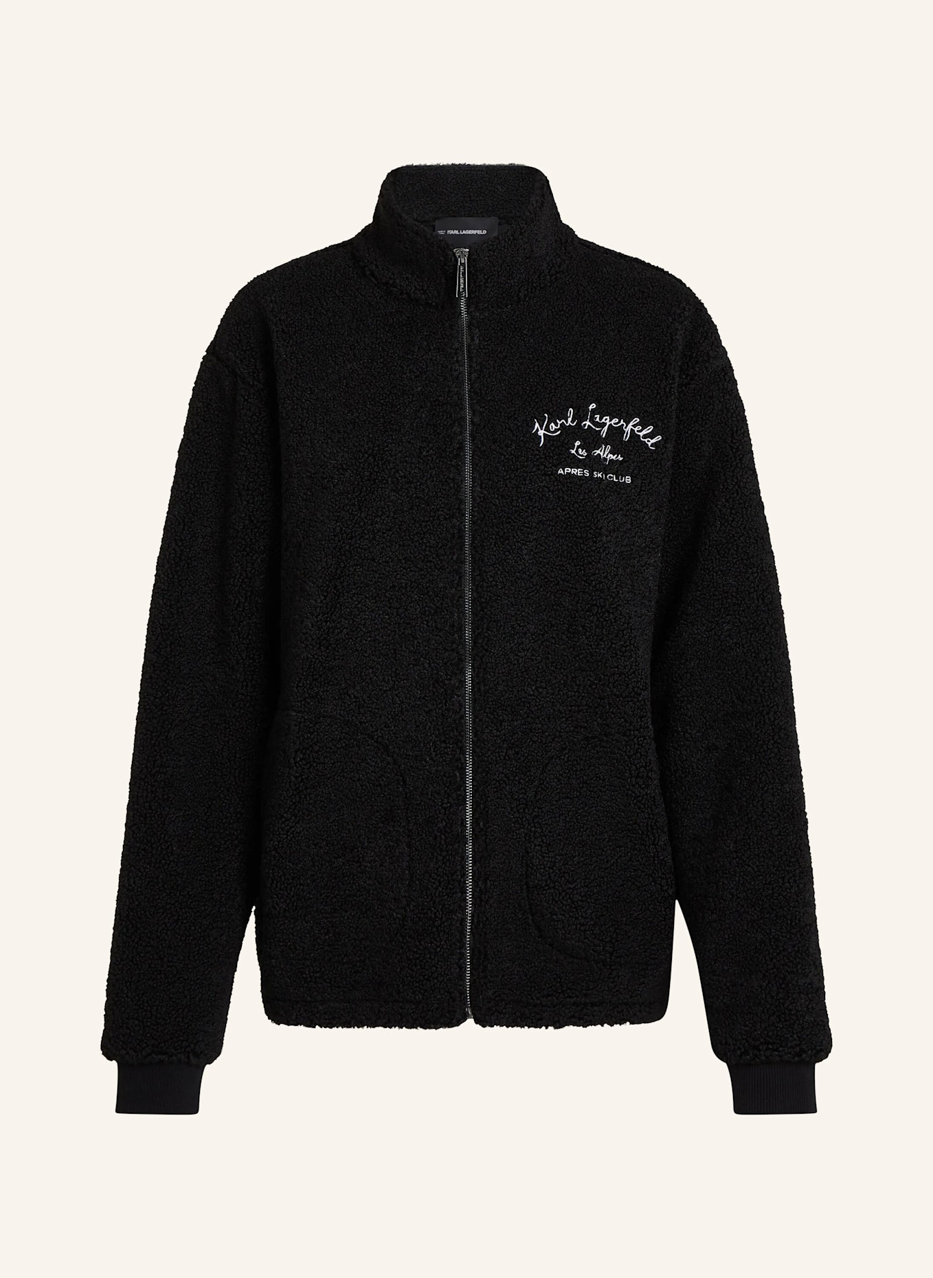 KARL LAGERFELD Top: SCHWARZ
