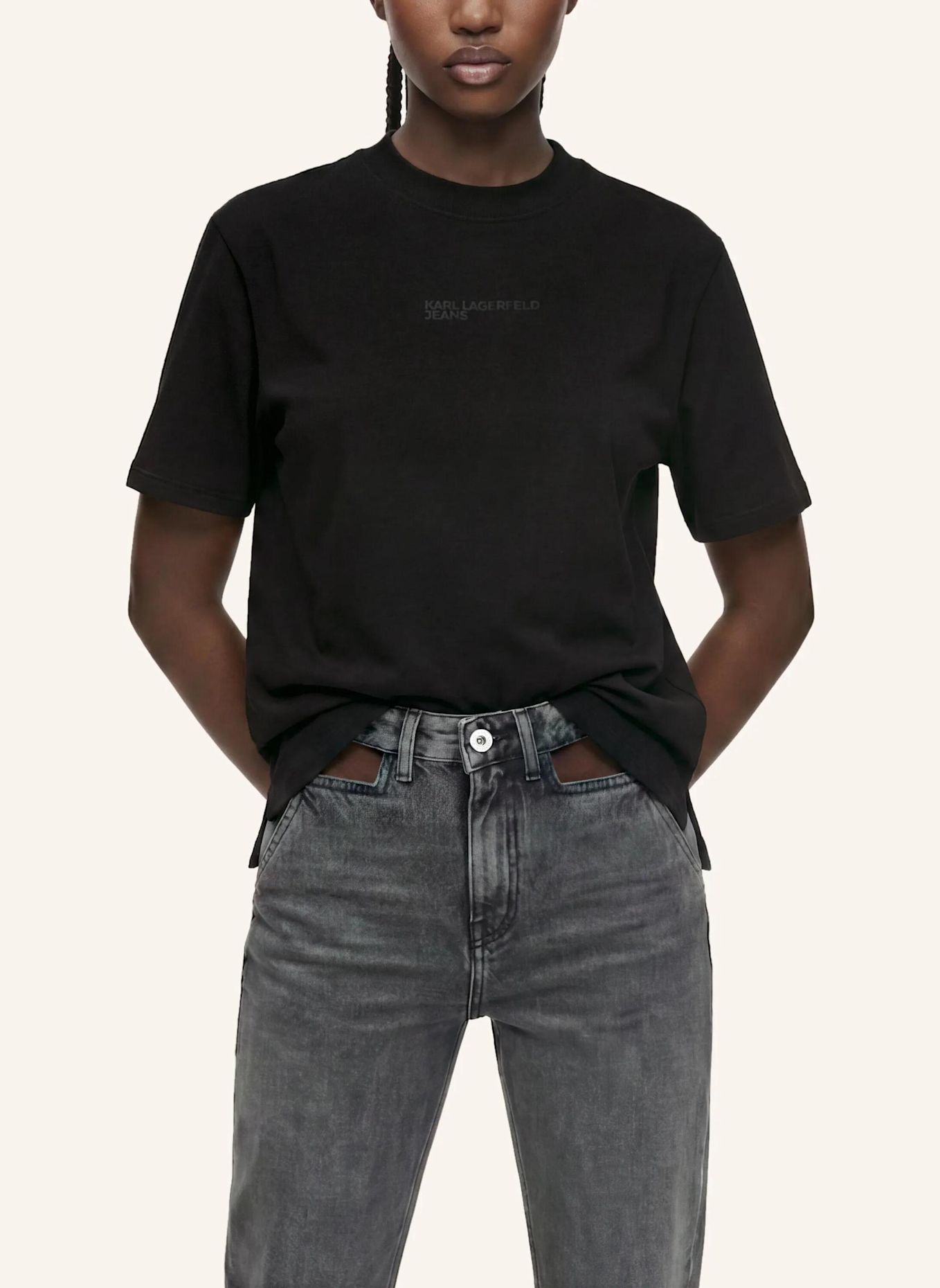 KARL LAGERFELD JEANS T-shirt: SCHWARZ