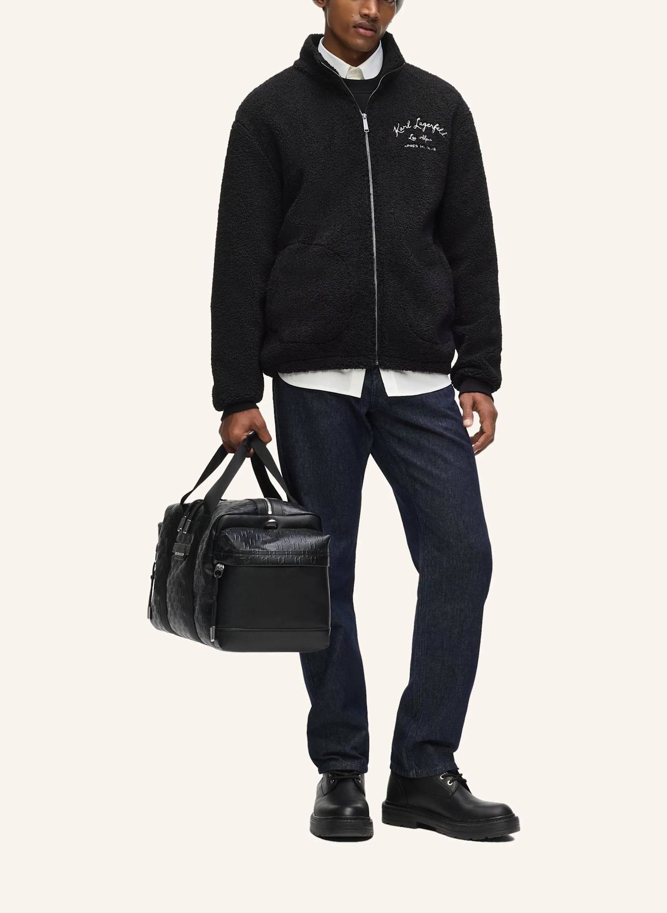 KARL LAGERFELD Top: SCHWARZ