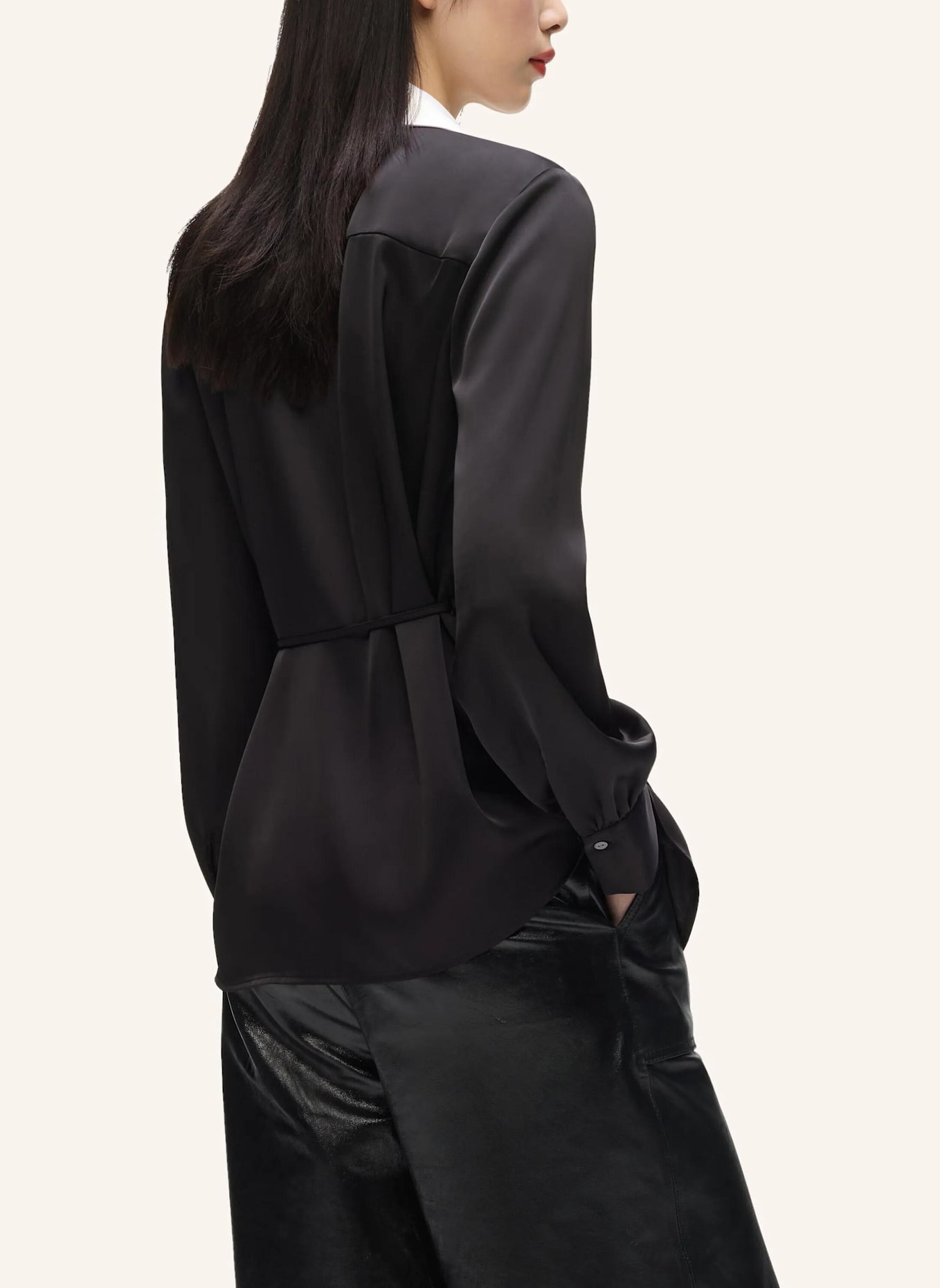KARL LAGERFELD Bluse: SCHWARZ