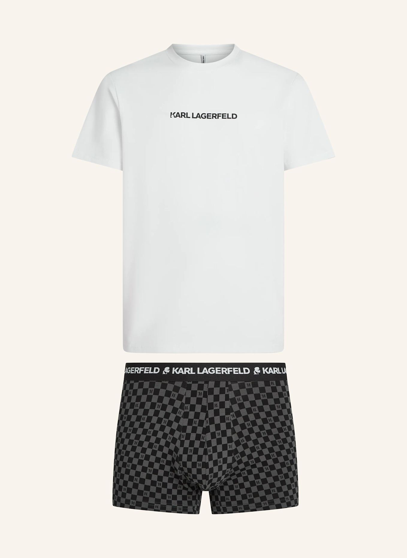 KARL LAGERFELD Nachtwäsche: WEISS