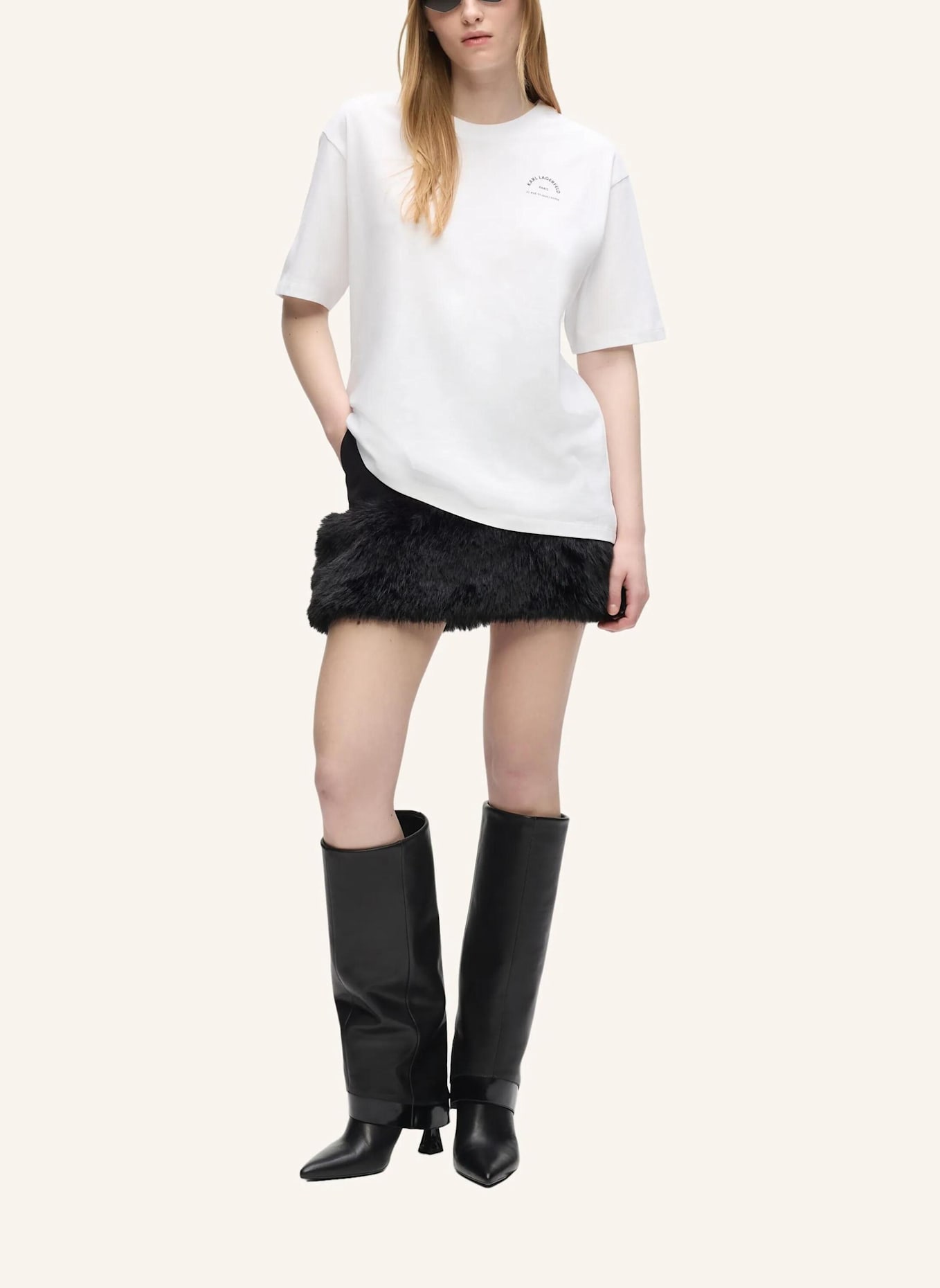 KARL LAGERFELD T-shirt: WEISS