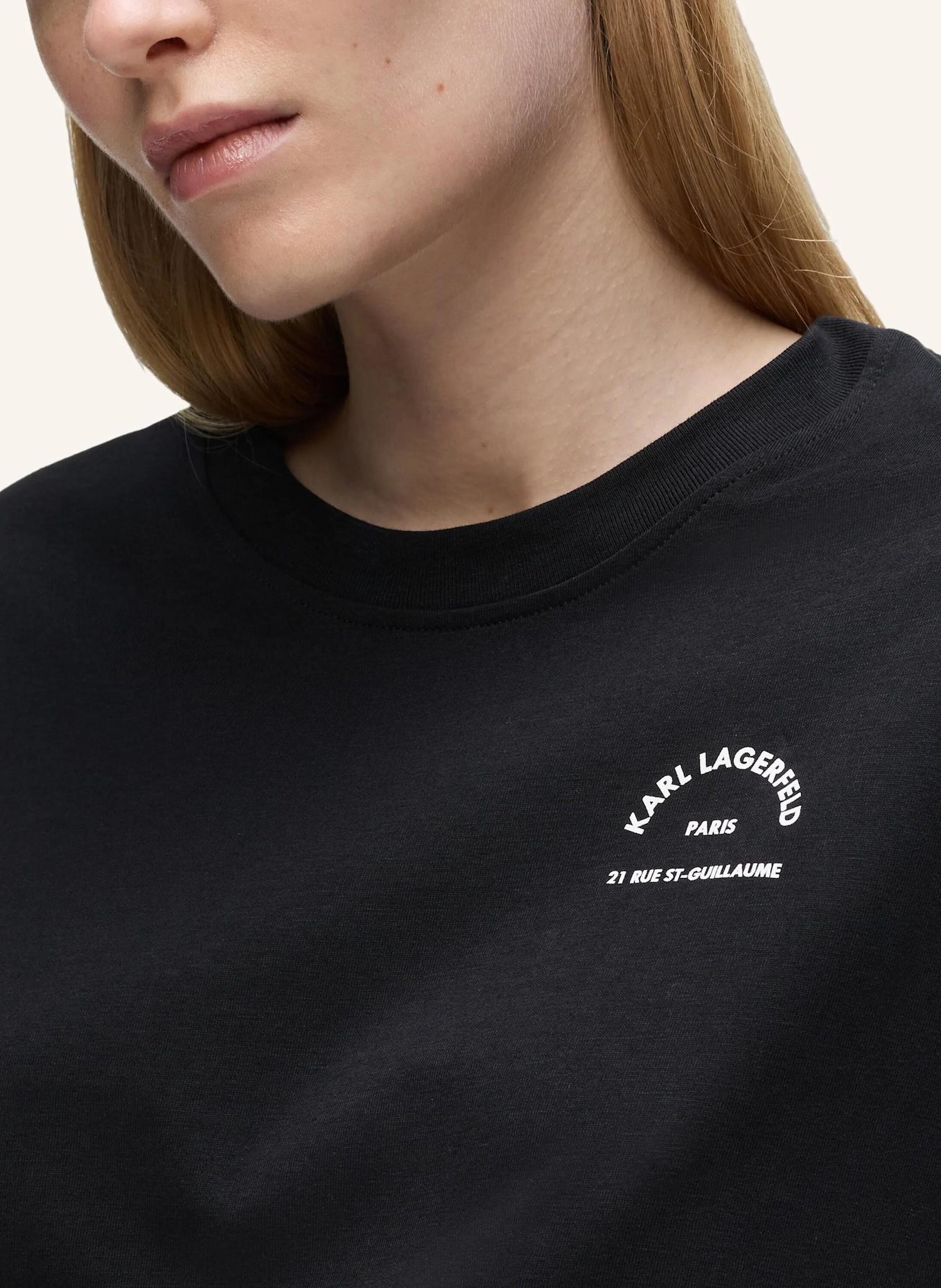 KARL LAGERFELD T-shirt: SCHWARZ