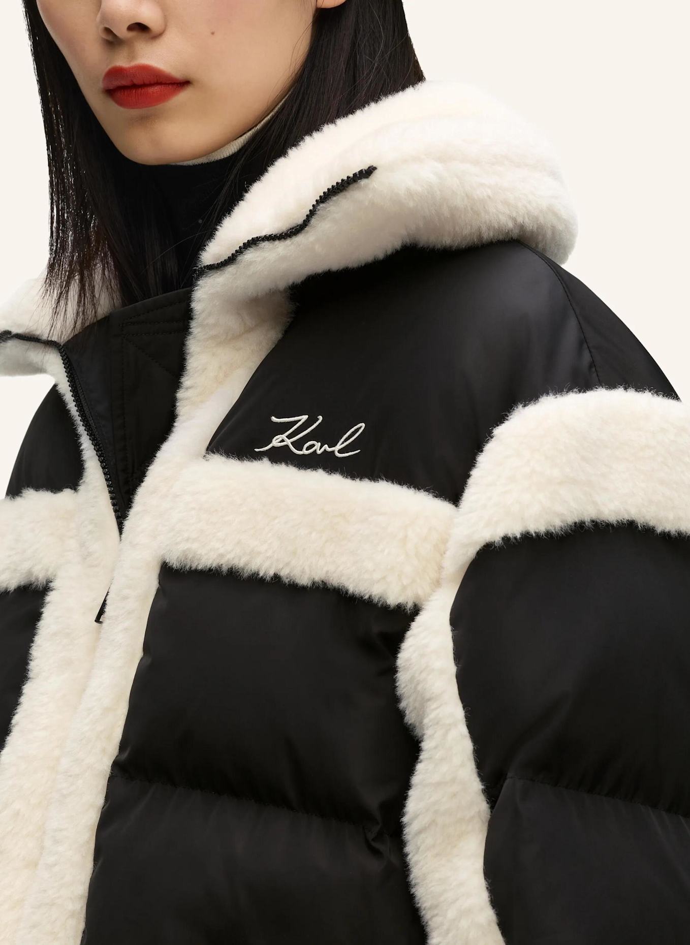 KARL LAGERFELD Mantel: SCHWARZ