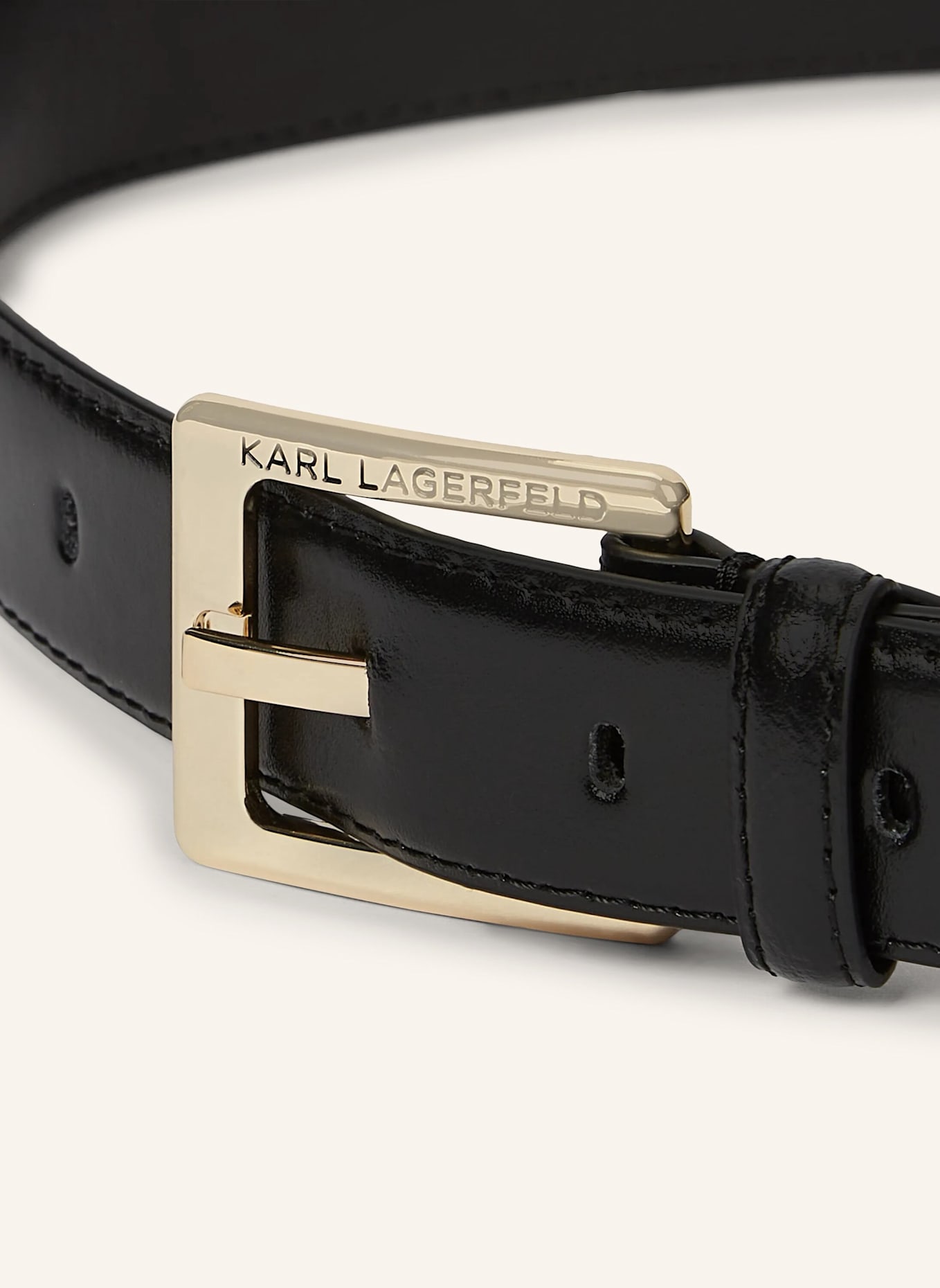 KARL LAGERFELD Gürtel: SCHWARZ/ GOLD