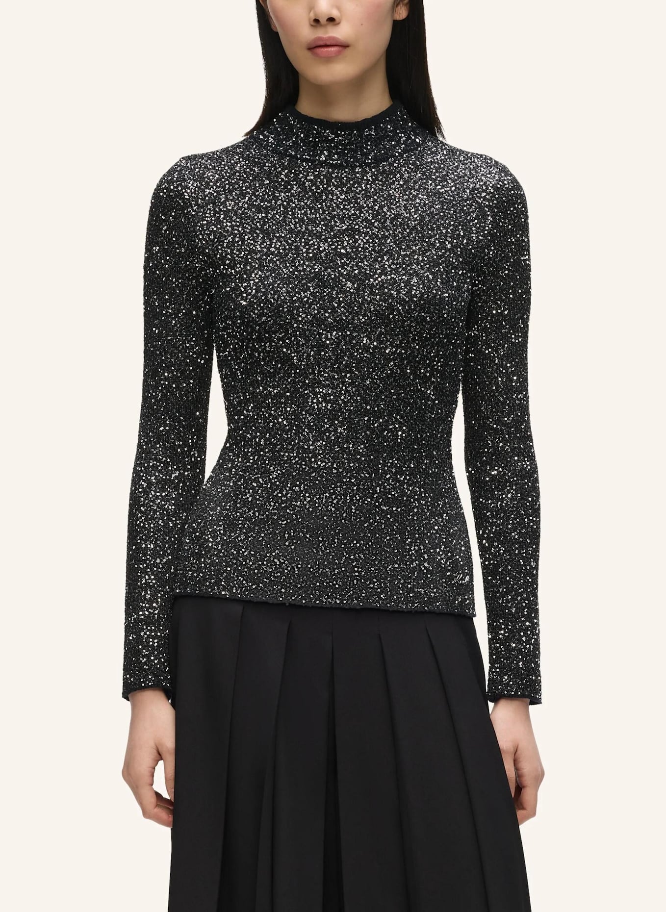 KARL LAGERFELD Top: DUNKELGRAU