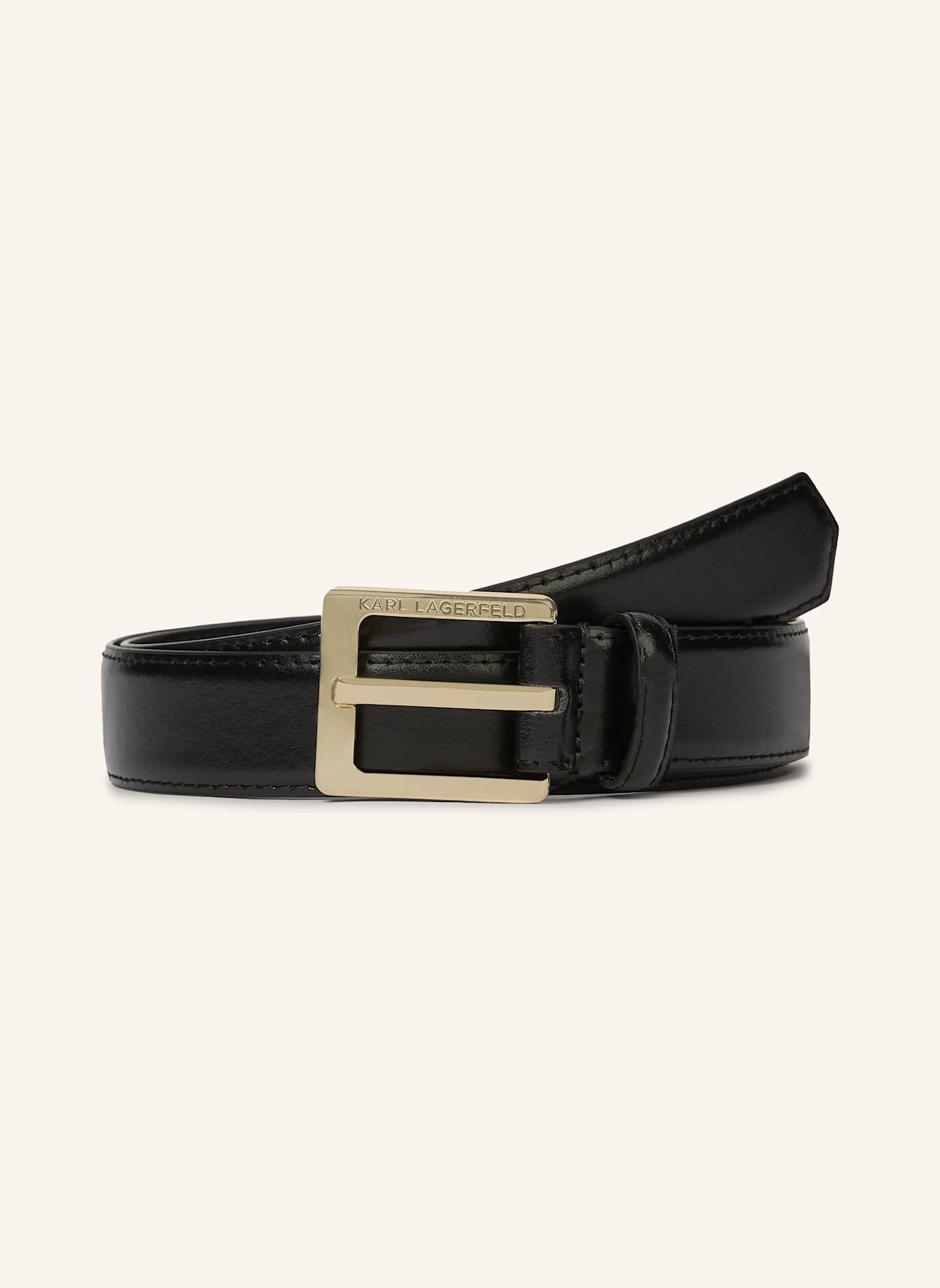 KARL LAGERFELD Gürtel: SCHWARZ/ GOLD