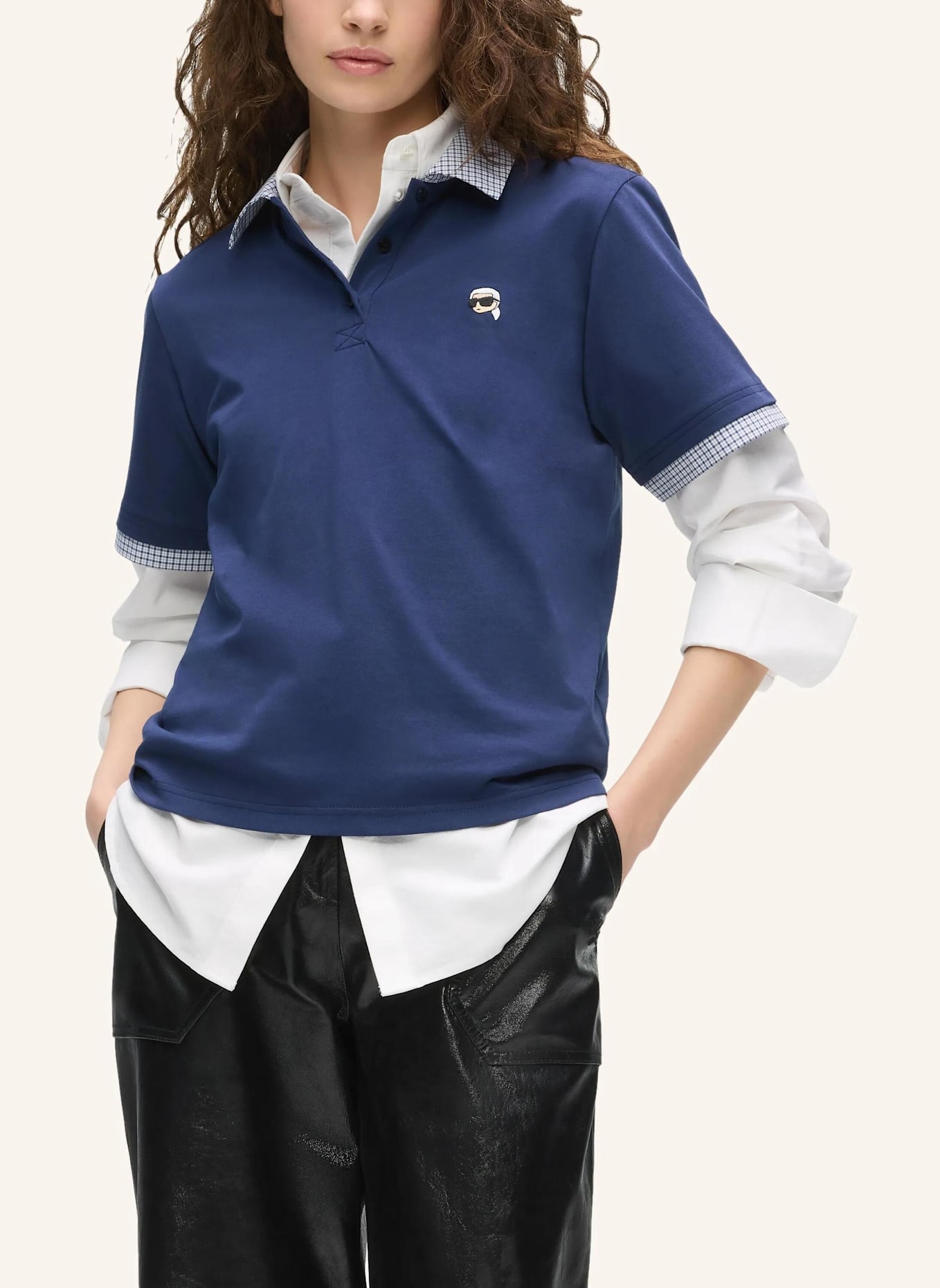 KARL LAGERFELD T-shirt: DUNKELBLAU