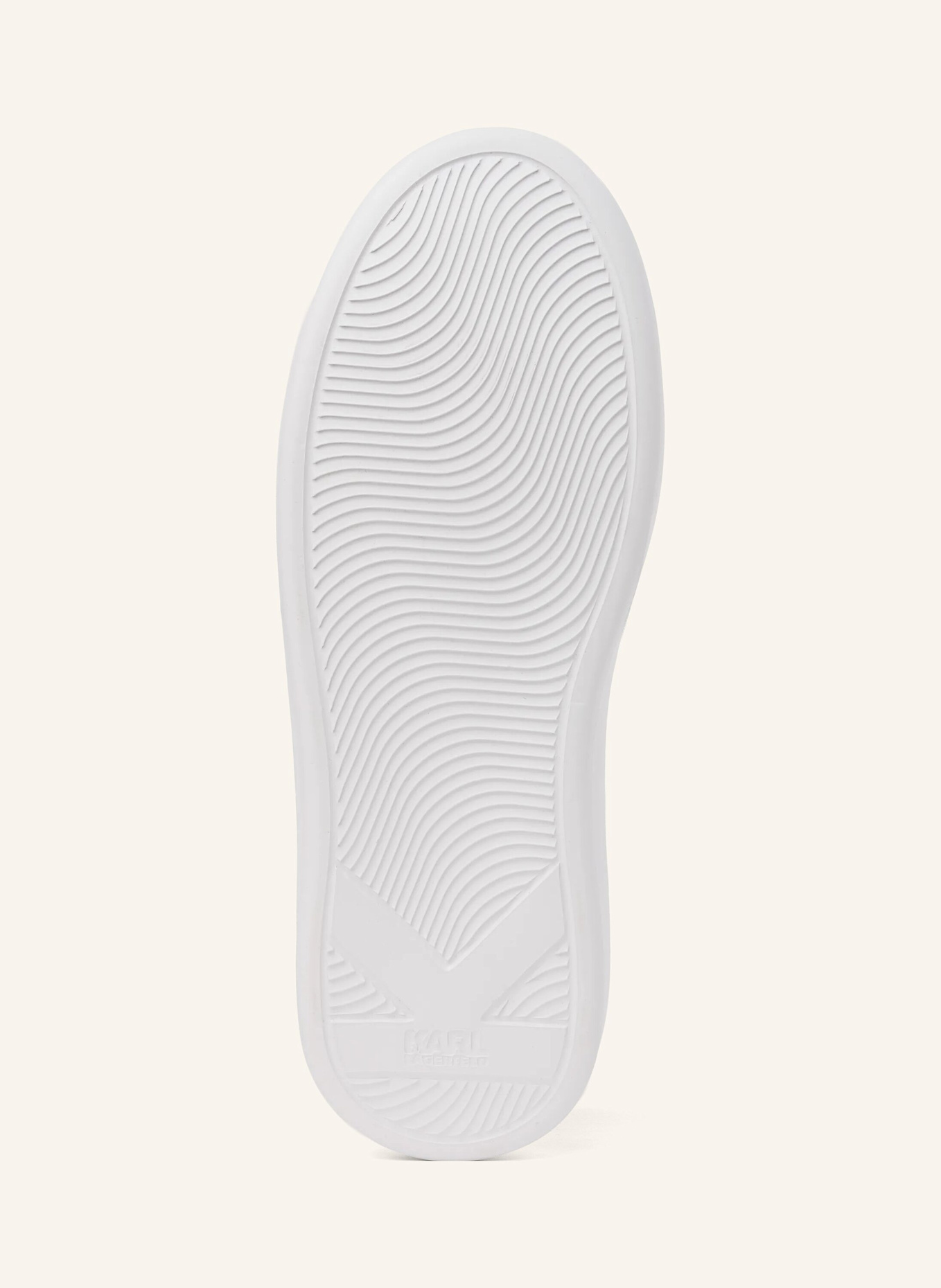 KARL LAGERFELD Sneaker: WEISS/ BRAUN