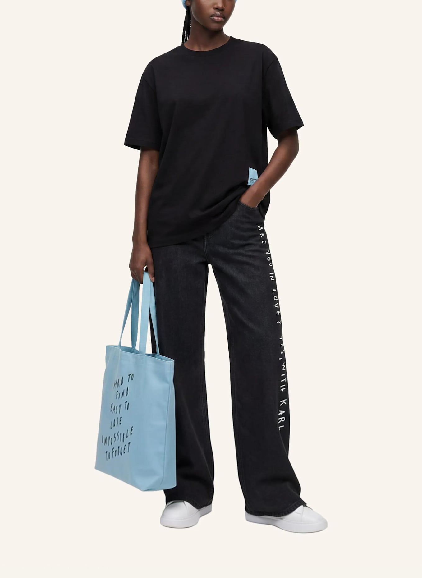 KARL LAGERFELD JEANS T-shirt: SCHWARZ