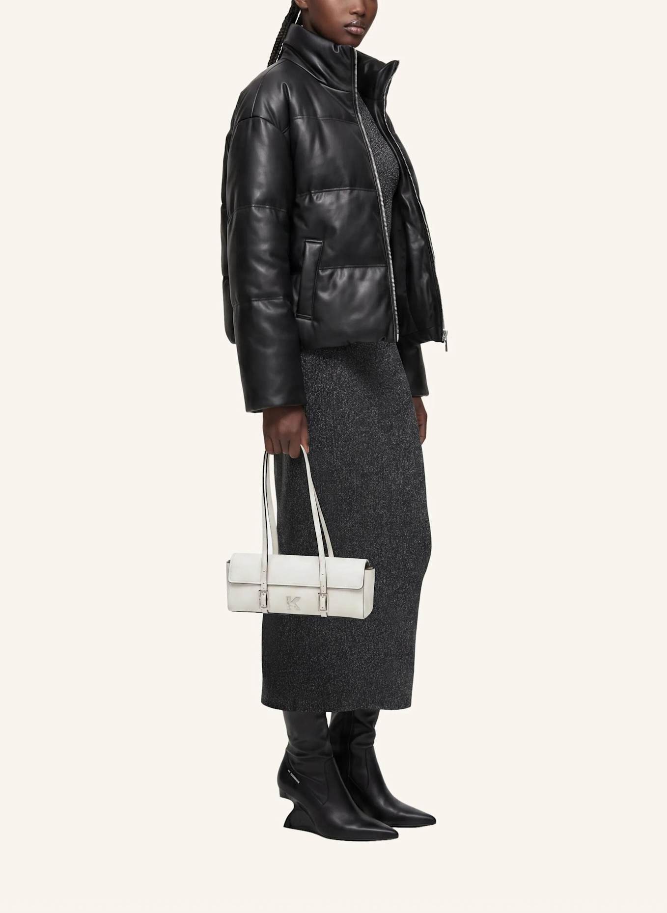 KARL LAGERFELD JEANS Schultertasche: WEISS
