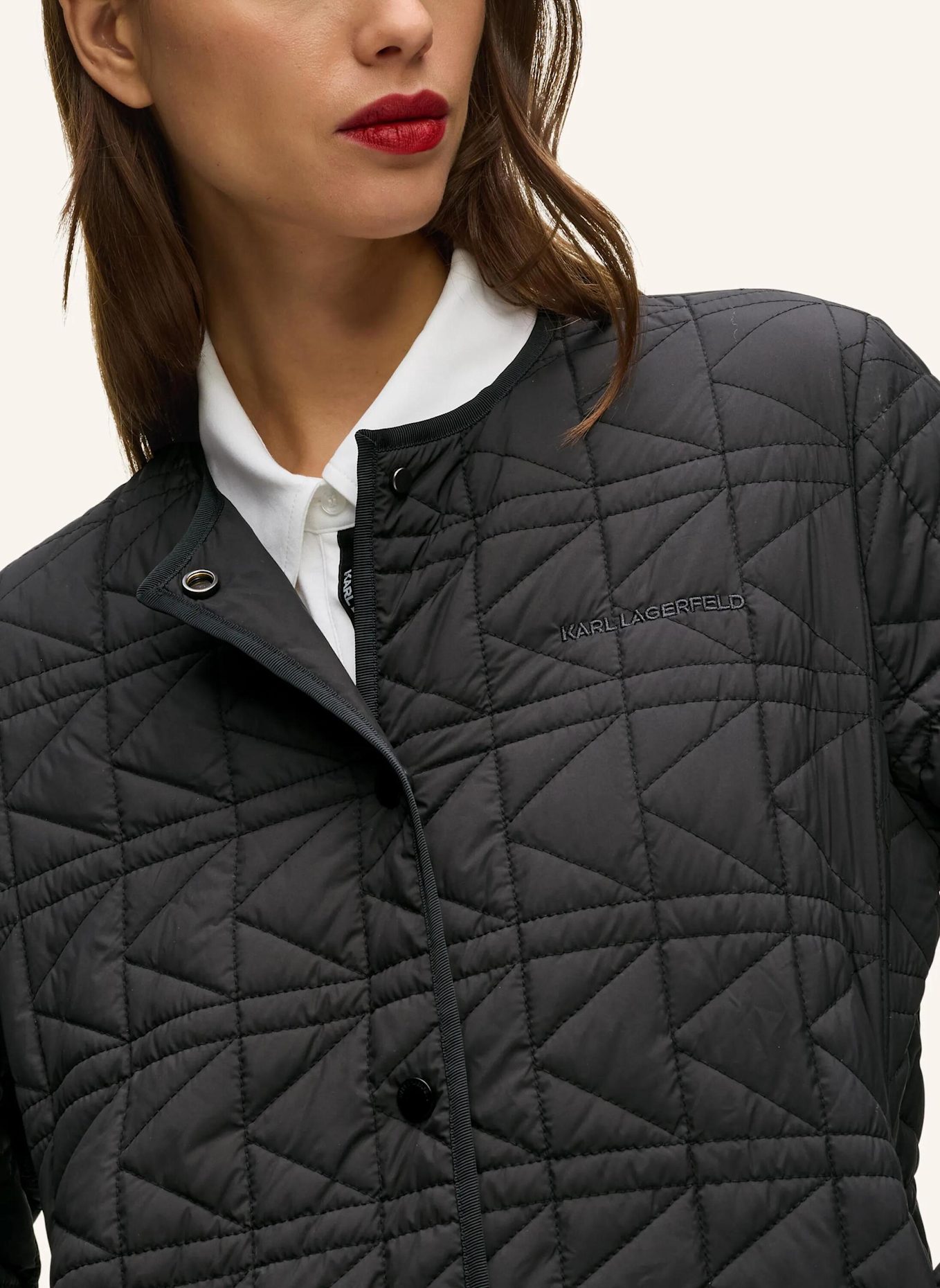 KARL LAGERFELD Mantel: SCHWARZ