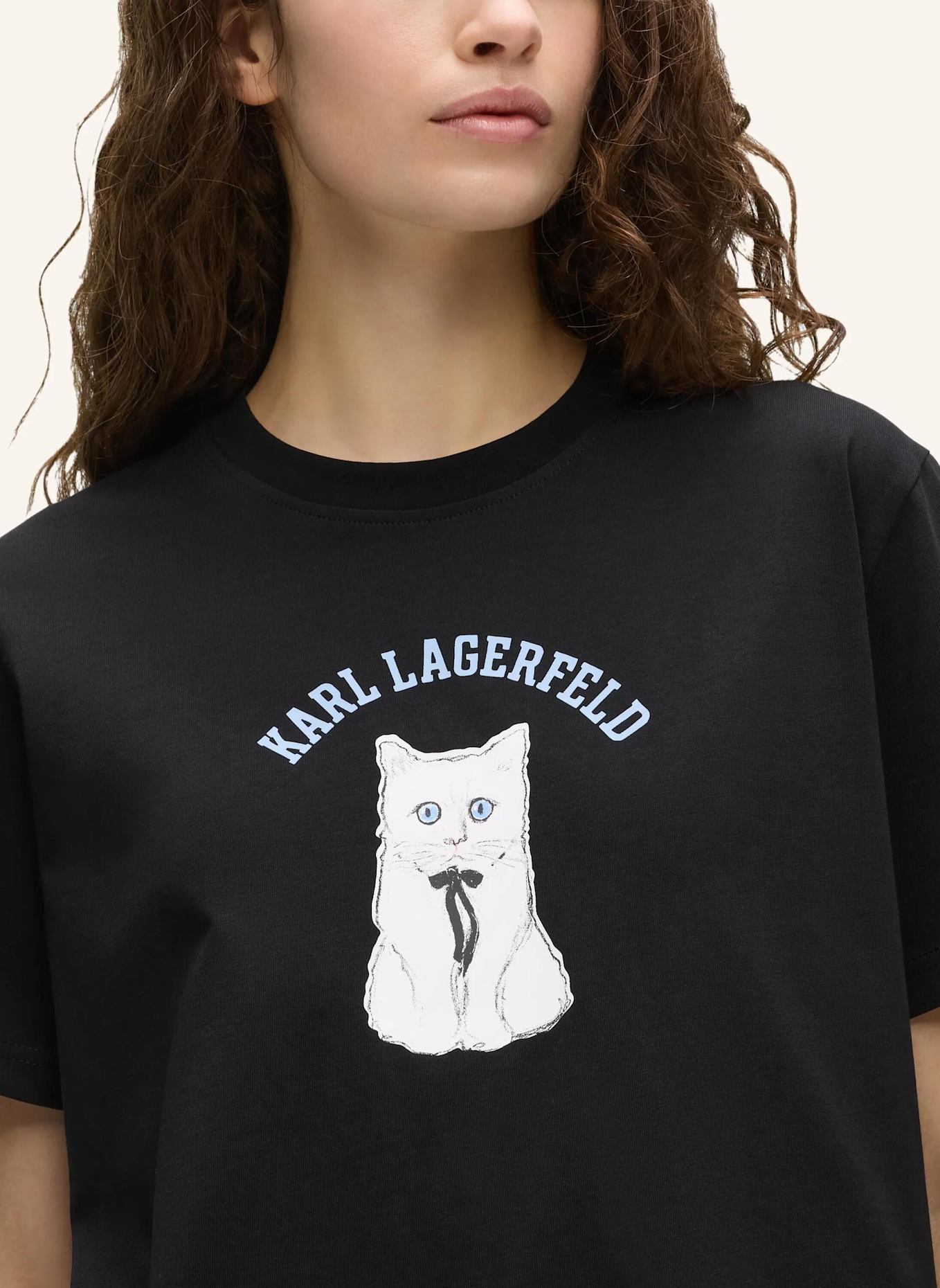 KARL LAGERFELD T-shirt: SCHWARZ