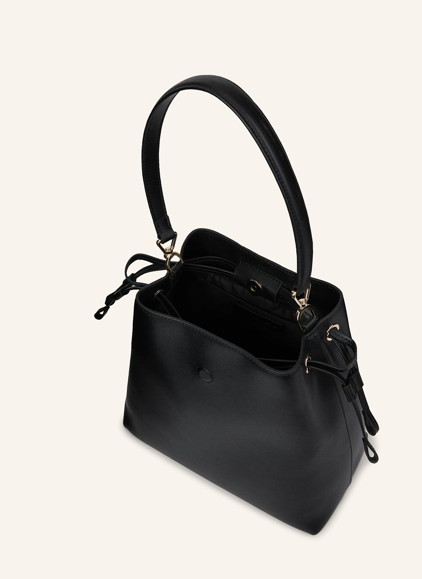 KARL LAGERFELD Beuteltasche: SCHWARZ/ GOLD