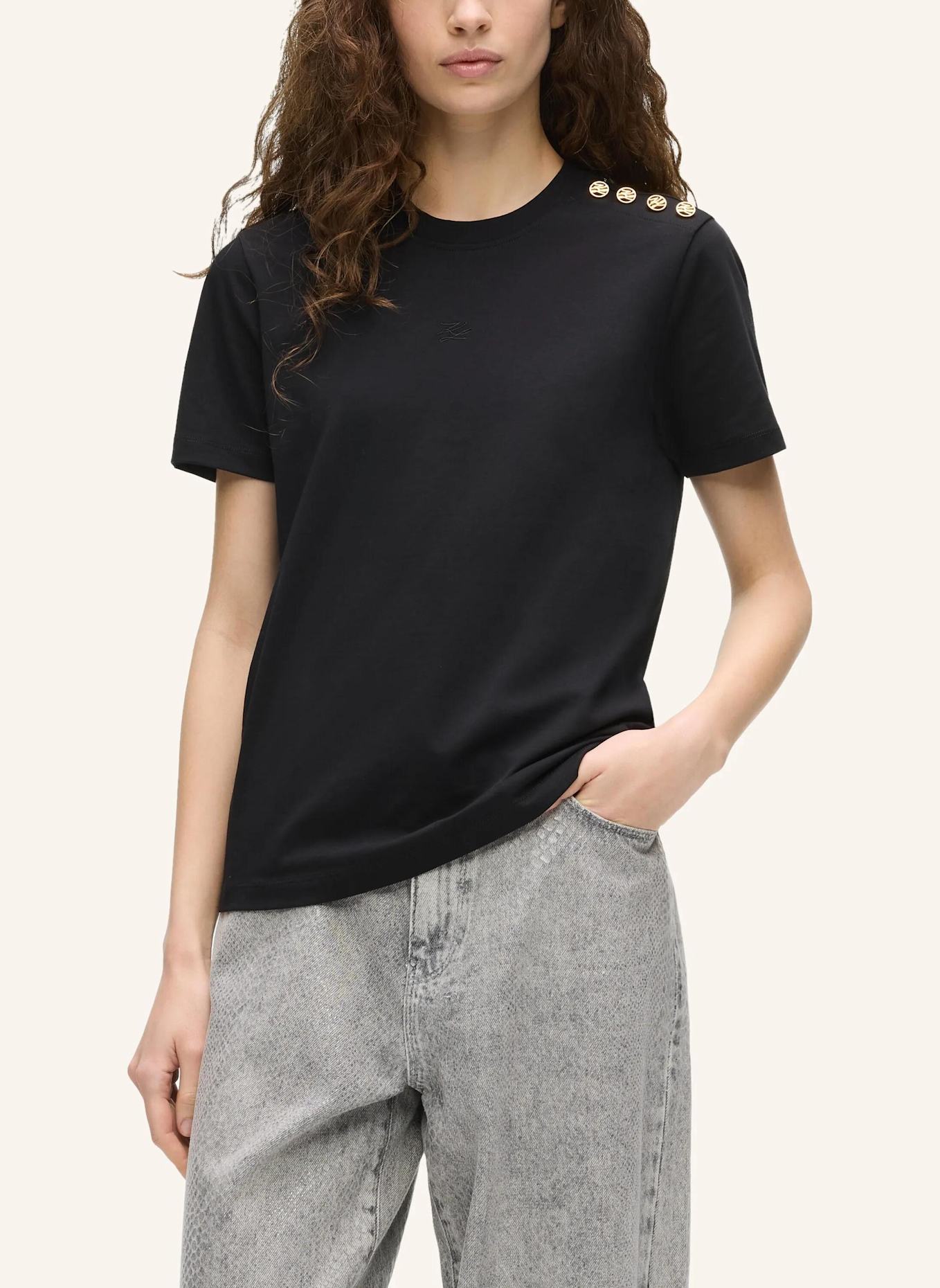 KARL LAGERFELD T-shirt: SCHWARZ