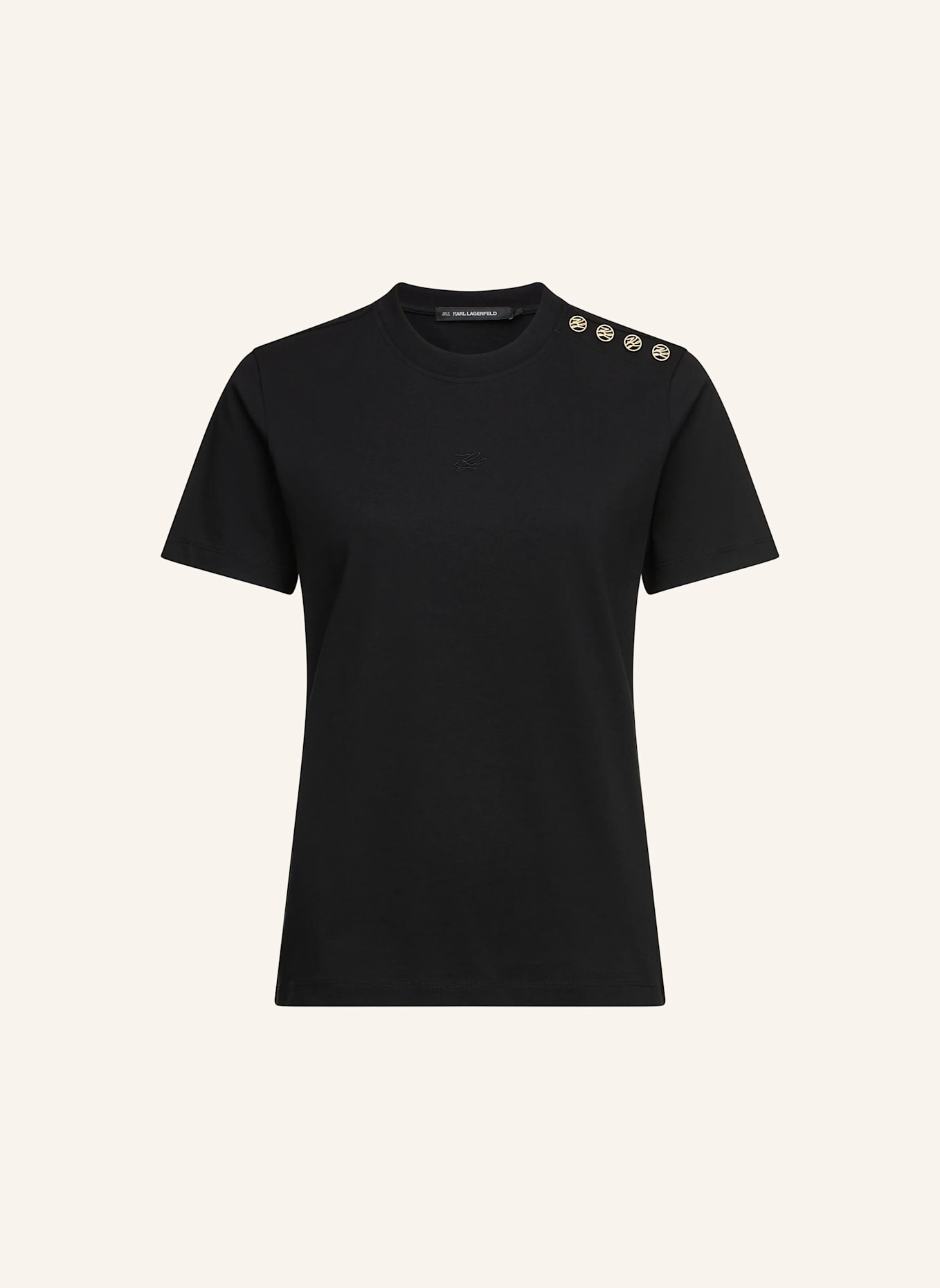 KARL LAGERFELD T-shirt: SCHWARZ
