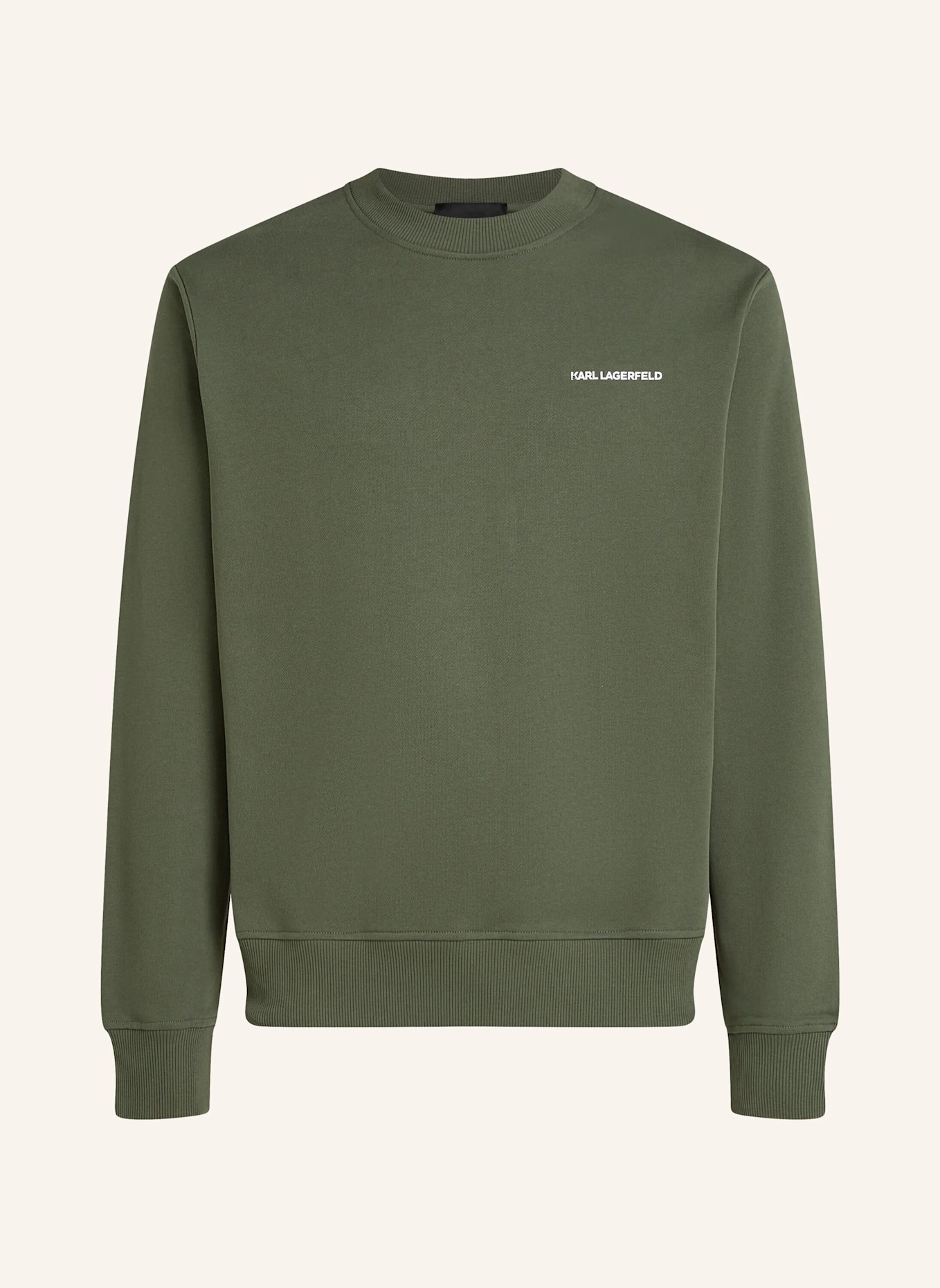 KARL LAGERFELD Sweatshirt: DUNKELGRÜN
