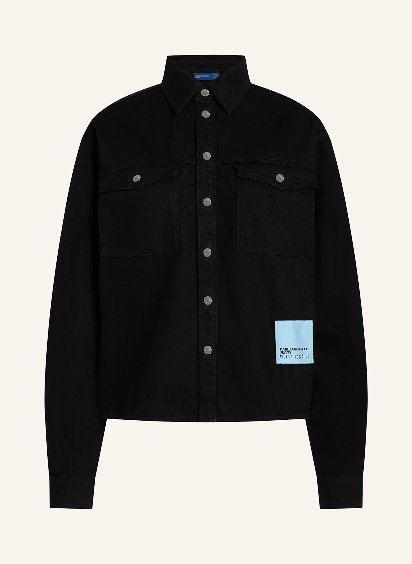 KARL LAGERFELD JEANS Bluse x Pietro Terzini: SCHWARZ