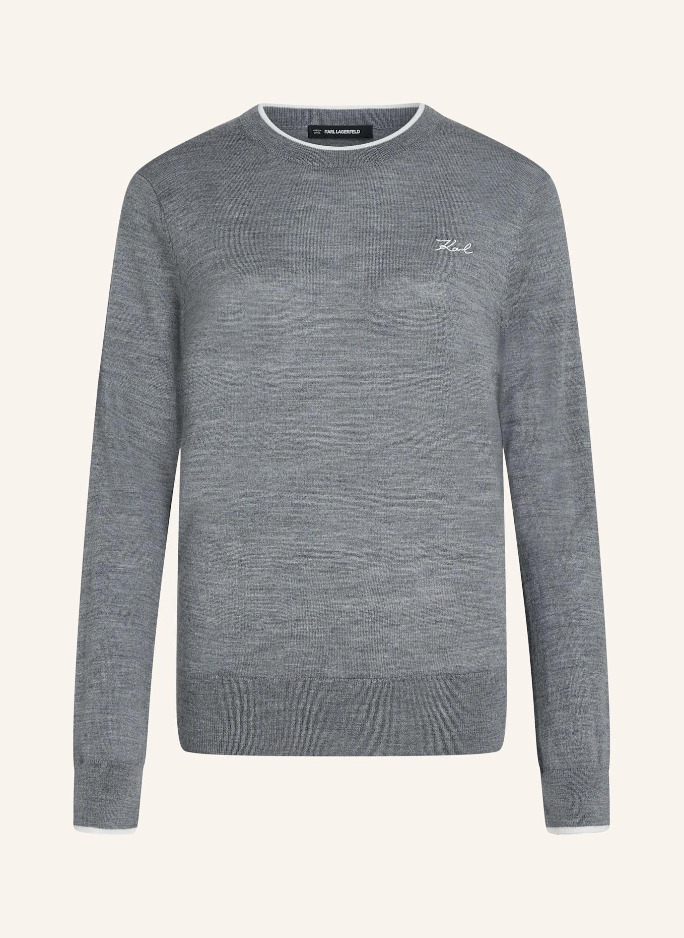 KARL LAGERFELD Sweatshirt: GRAU