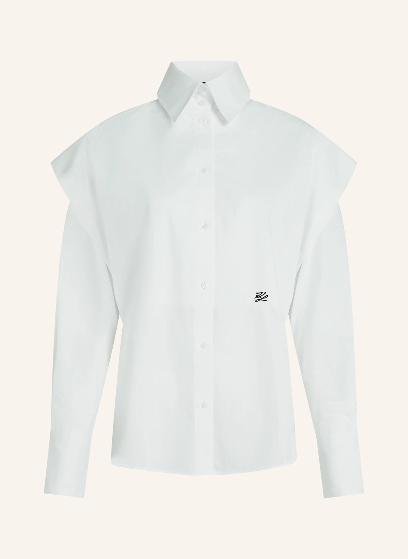 KARL LAGERFELD Bluse: WEISS