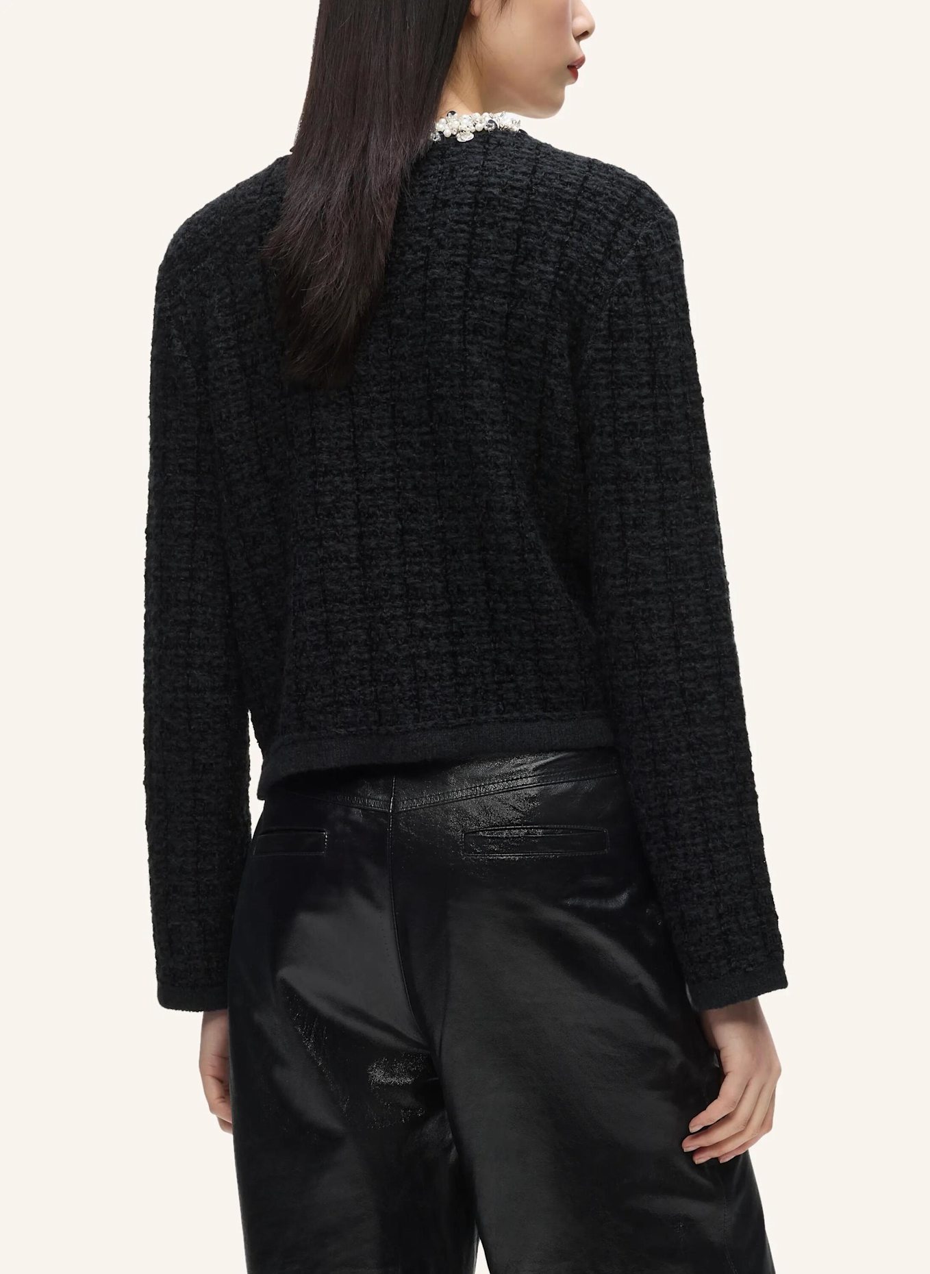 KARL LAGERFELD Top: SCHWARZ