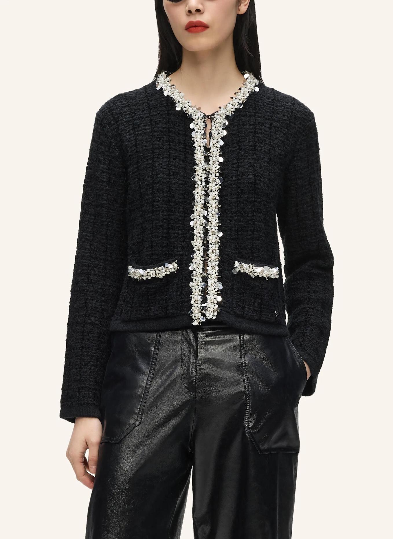 KARL LAGERFELD Top: SCHWARZ