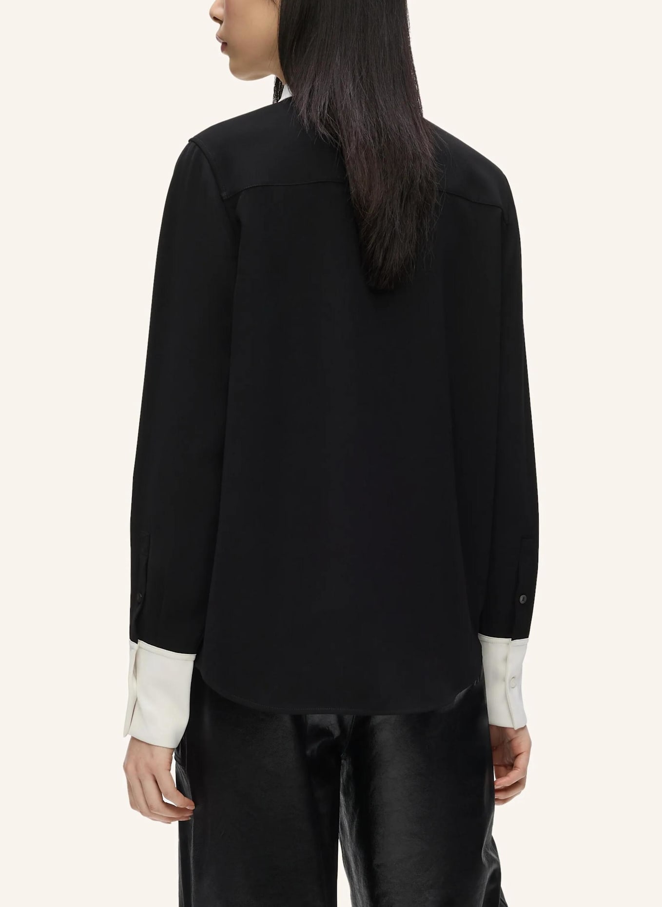 KARL LAGERFELD Bluse: SCHWARZ