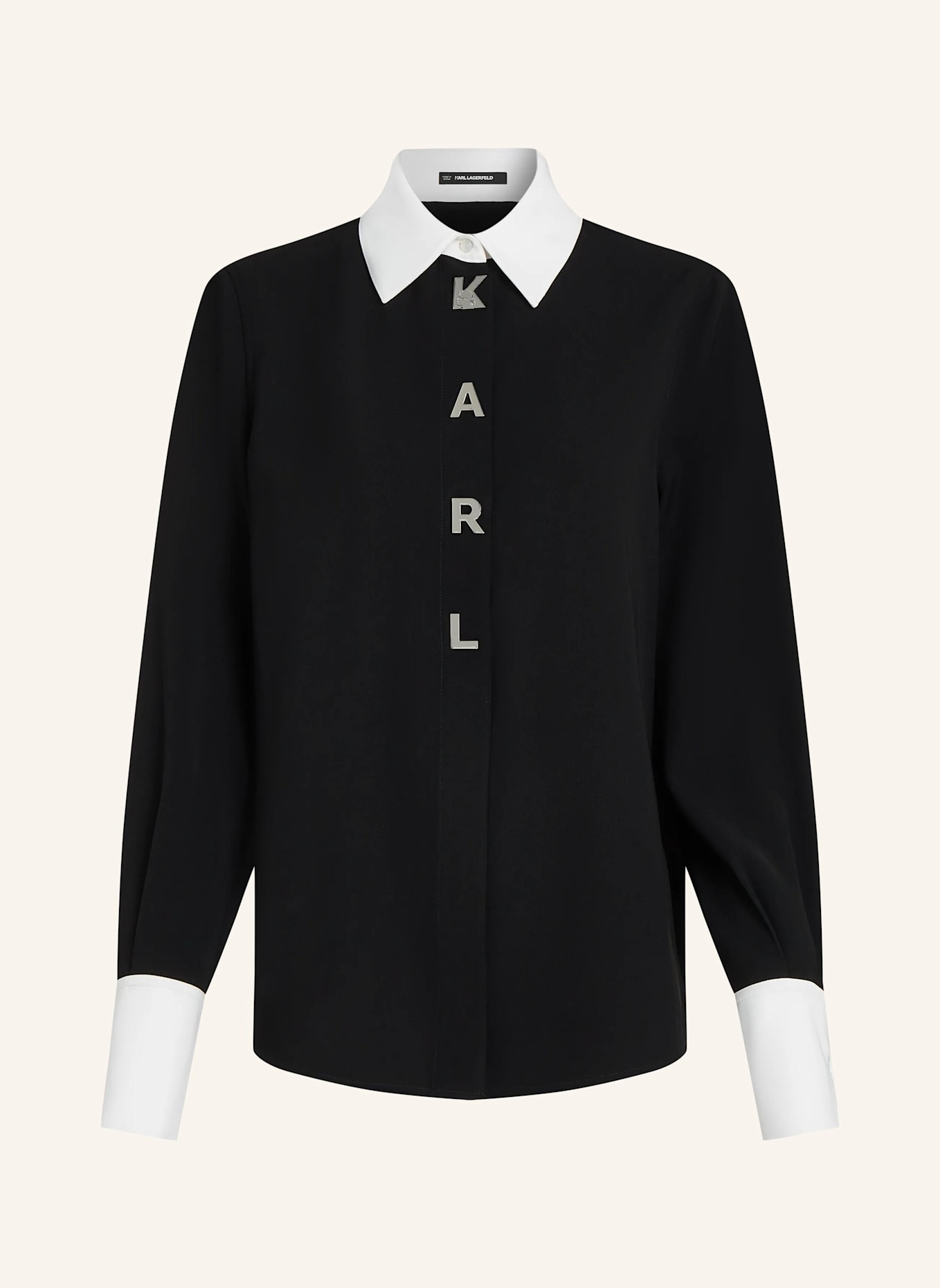 KARL LAGERFELD Bluse: SCHWARZ