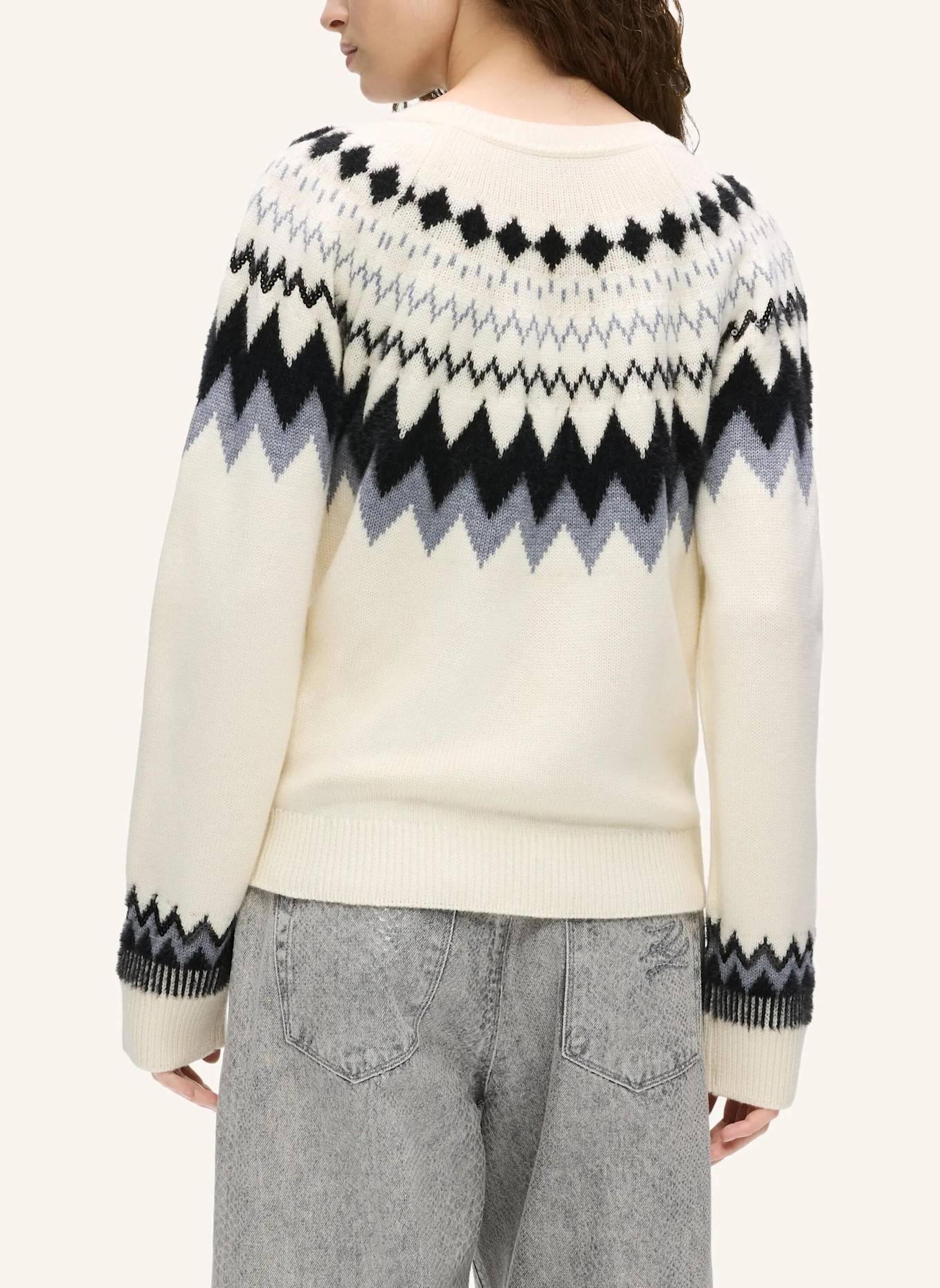 KARL LAGERFELD Top: WEISS/ SCHWARZ