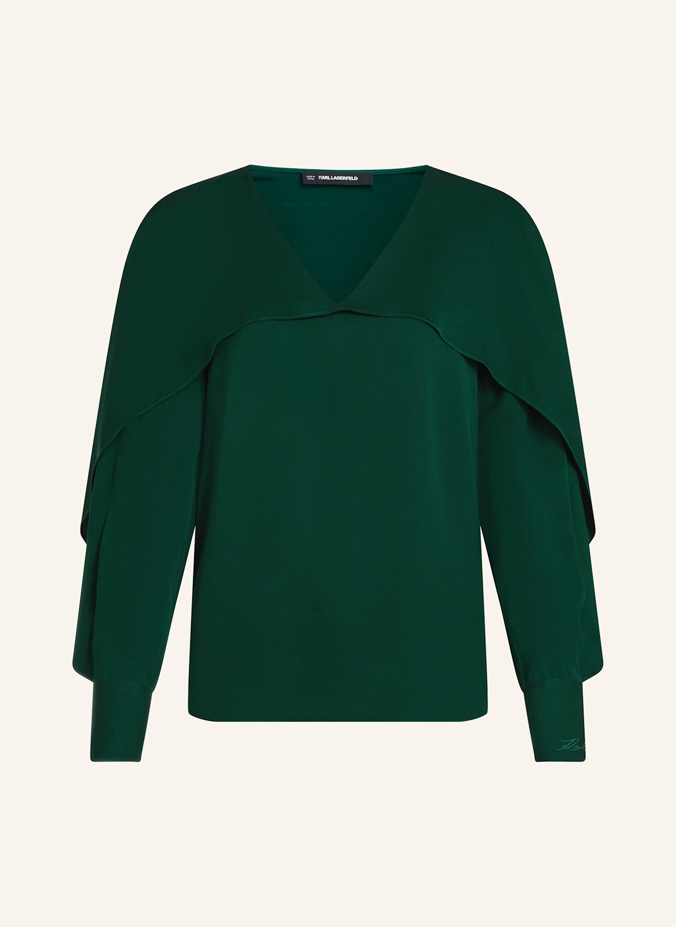 KARL LAGERFELD Bluse: GRÜN