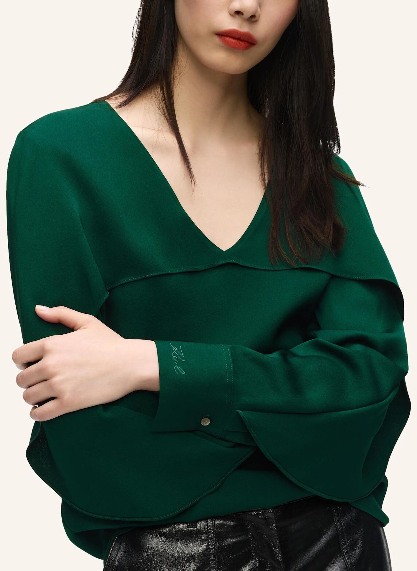 KARL LAGERFELD Bluse: GRÜN