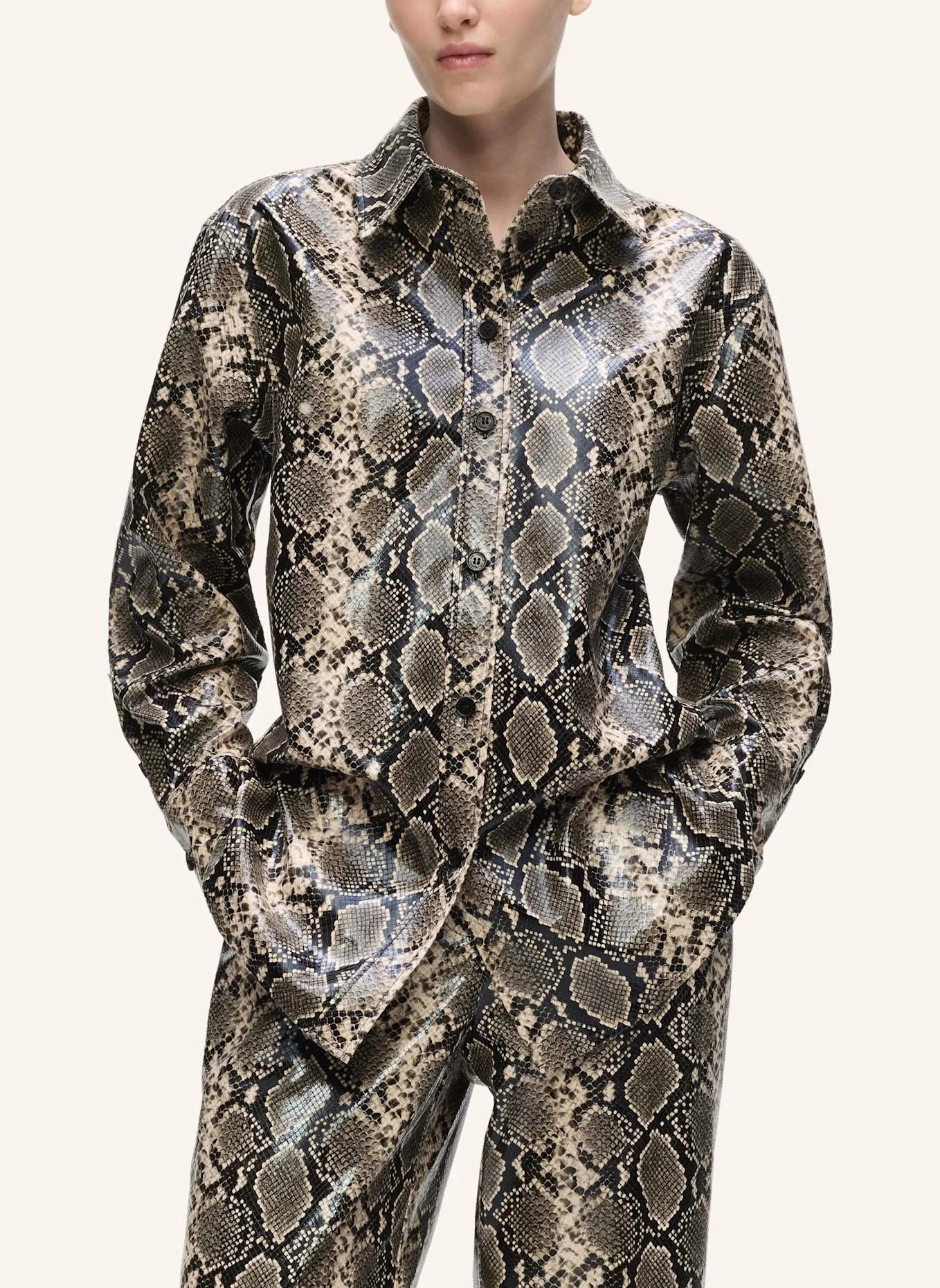 KARL LAGERFELD Bluse: BRAUN