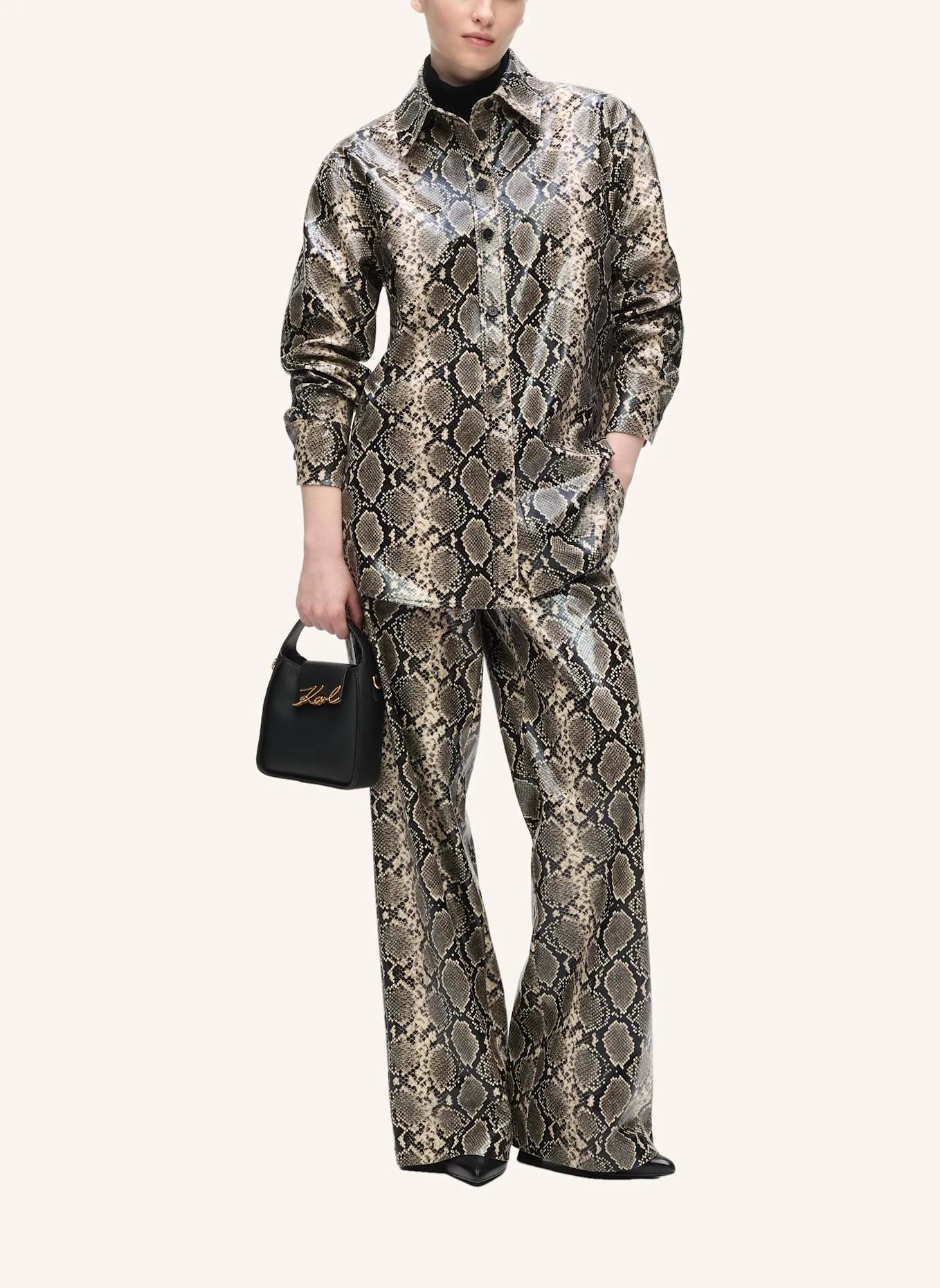 KARL LAGERFELD Bluse: BRAUN