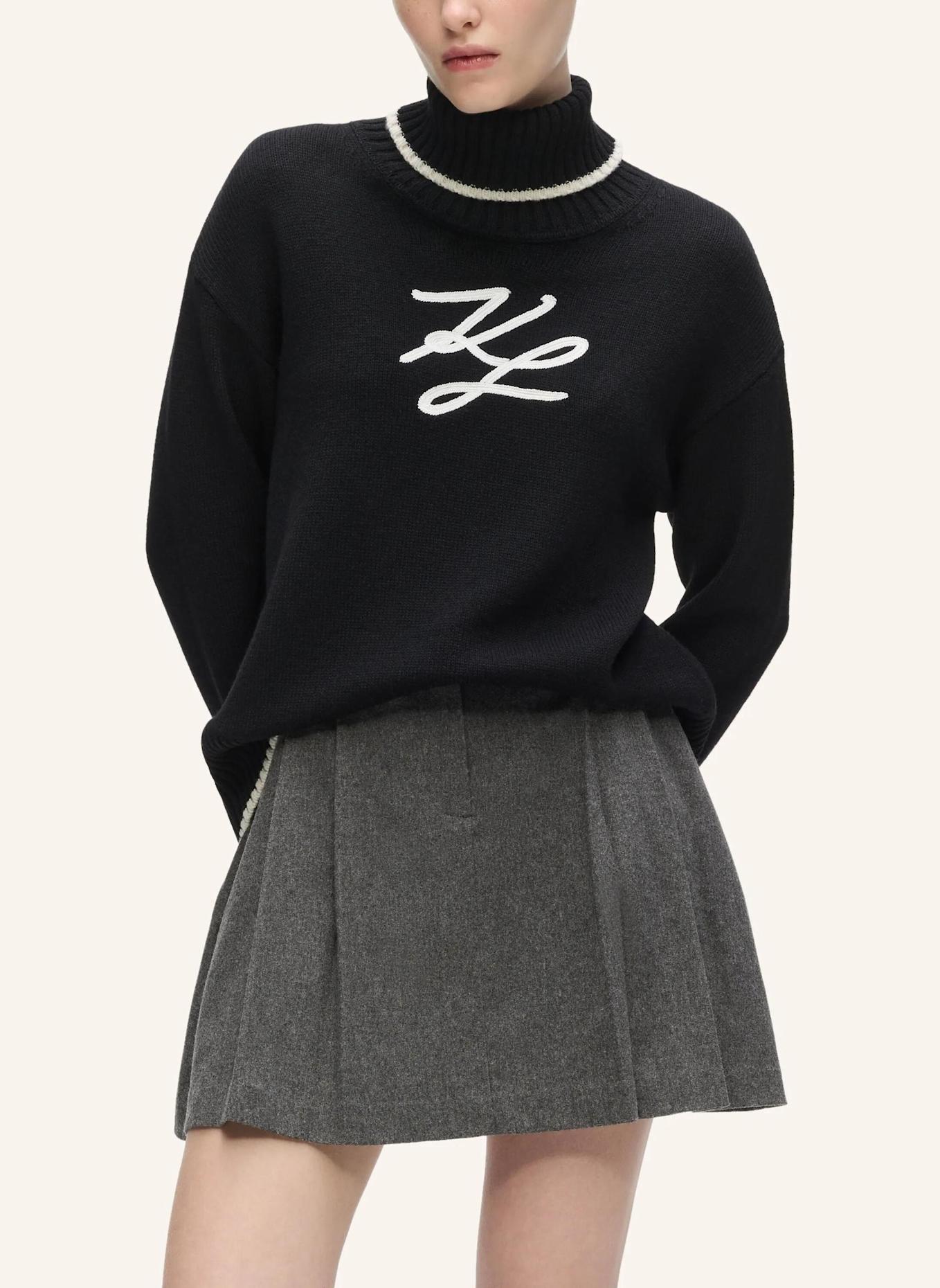 KARL LAGERFELD Top: SCHWARZ