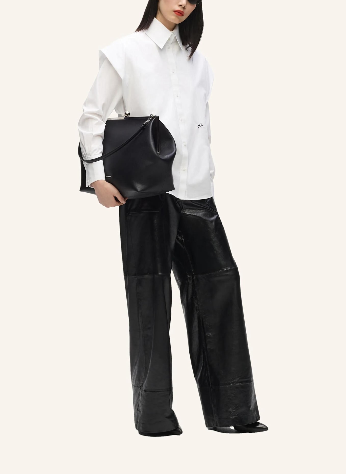 KARL LAGERFELD Clutch: SCHWARZ