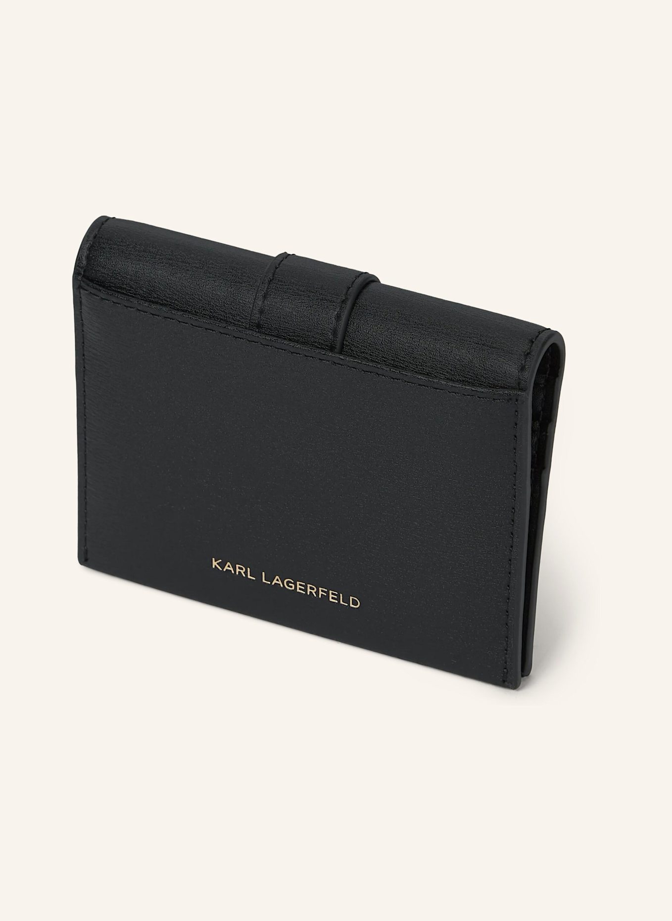 KARL LAGERFELD Kartenetui: SCHWARZ/ GOLD