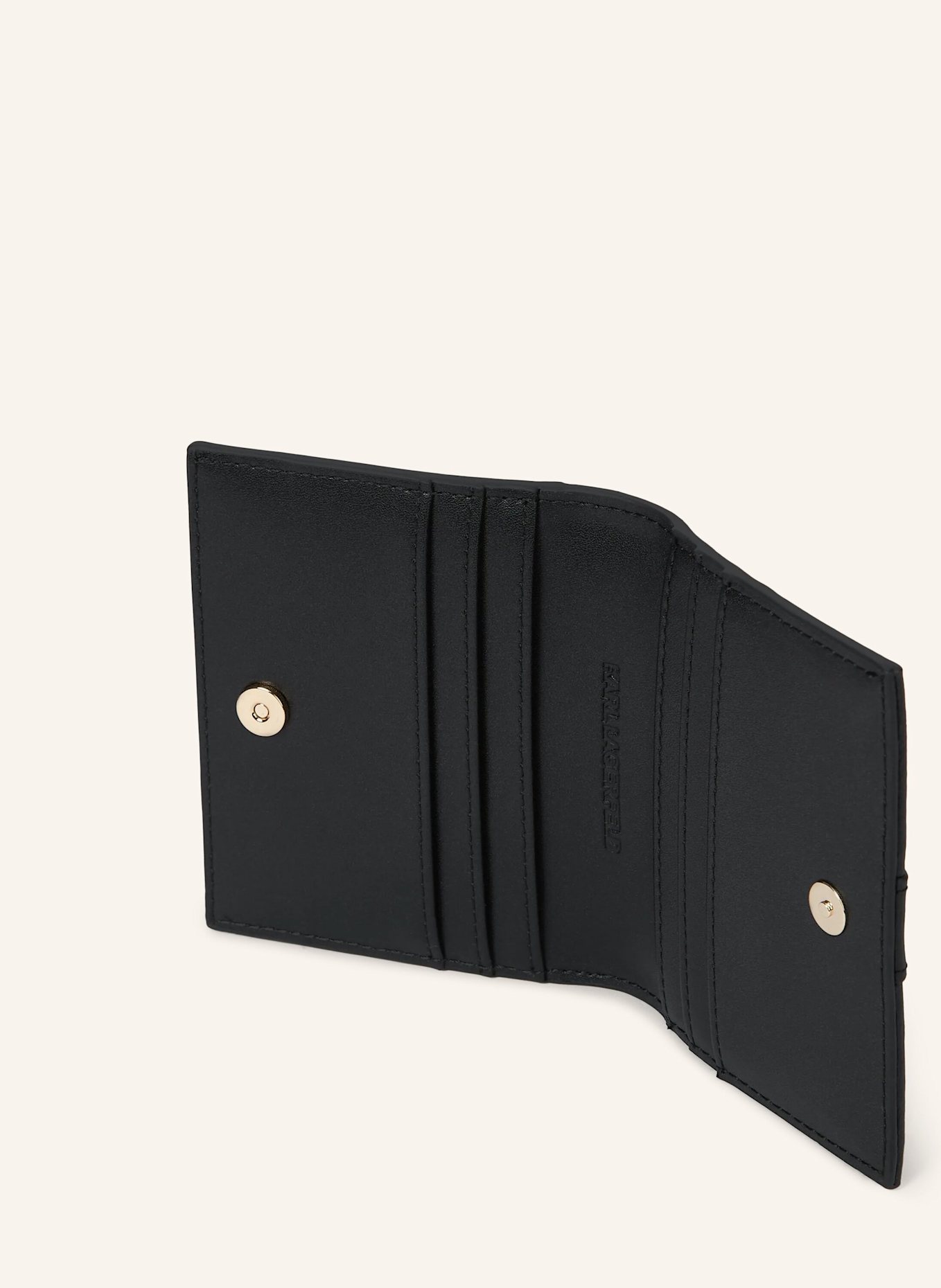 KARL LAGERFELD Kartenetui: SCHWARZ/ GOLD