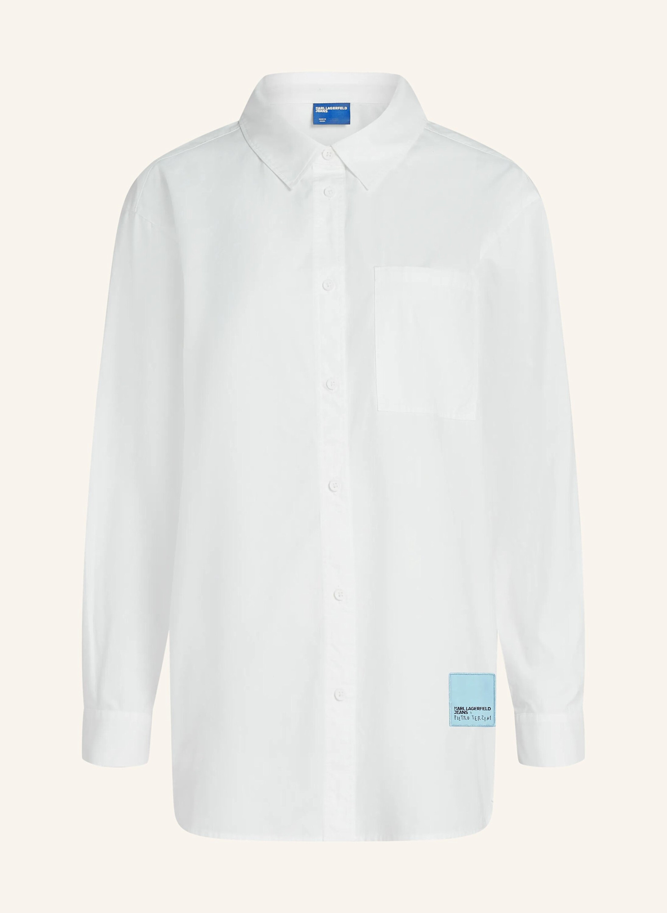 KARL LAGERFELD JEANS Bluse x Pietro Terzini: WEISS