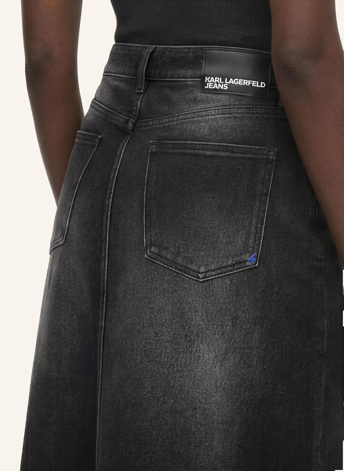 KARL LAGERFELD JEANS Rock: SCHWARZ