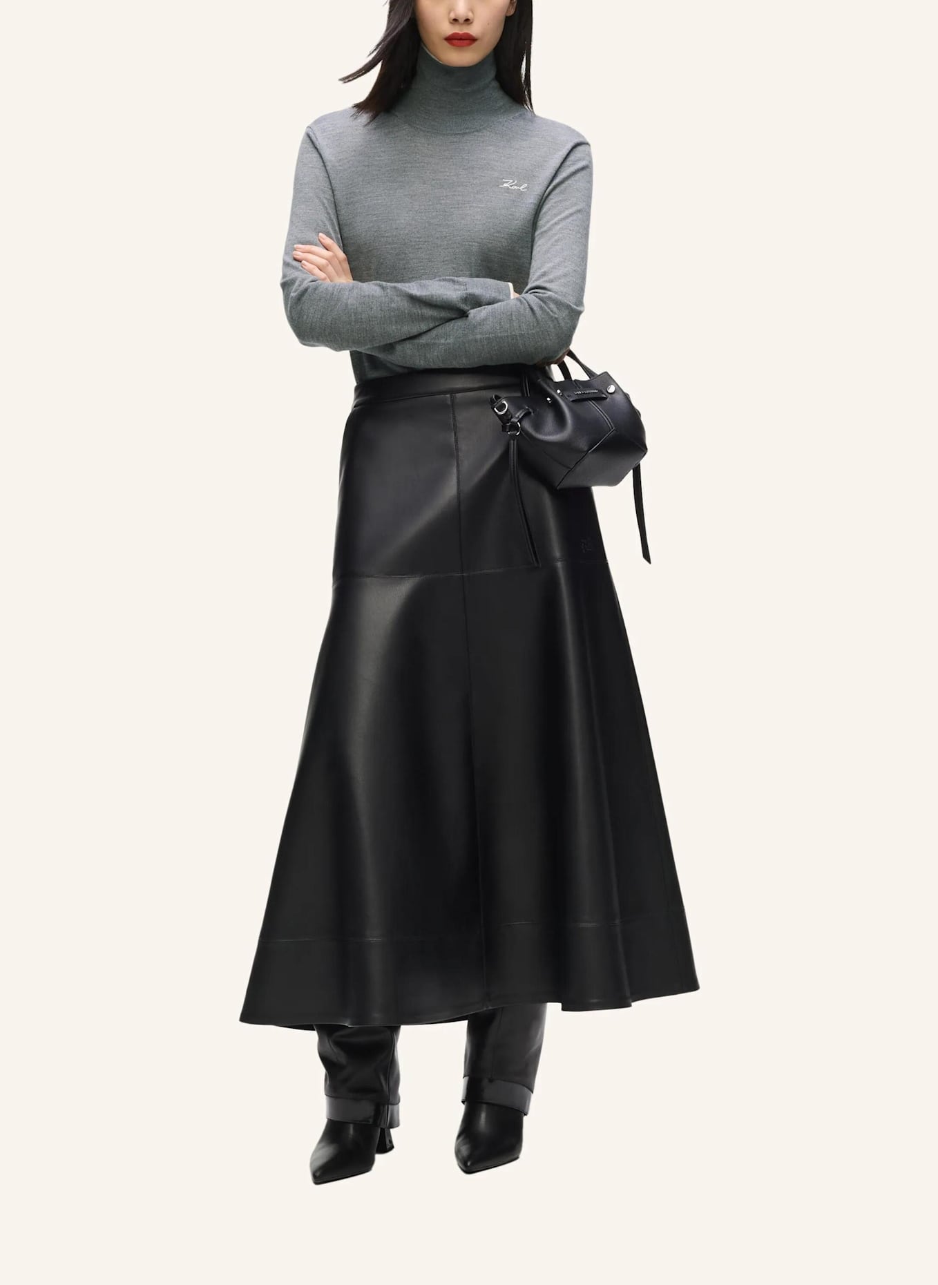 KARL LAGERFELD Sweatshirt: GRAU