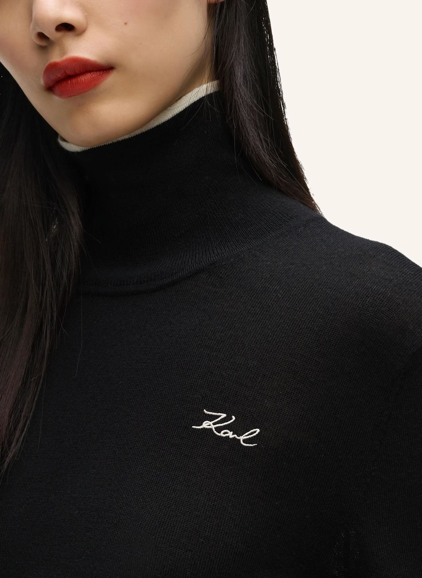 KARL LAGERFELD Sweatshirt: SCHWARZ