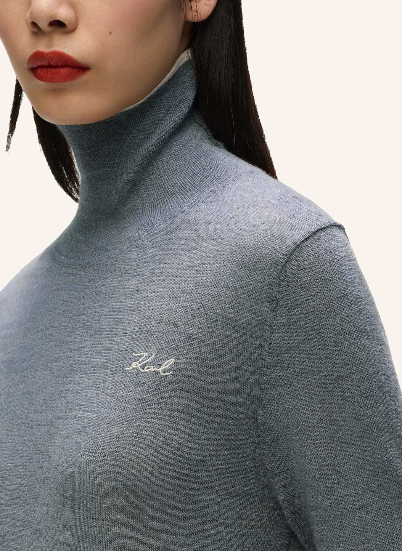 KARL LAGERFELD Sweatshirt: GRAU