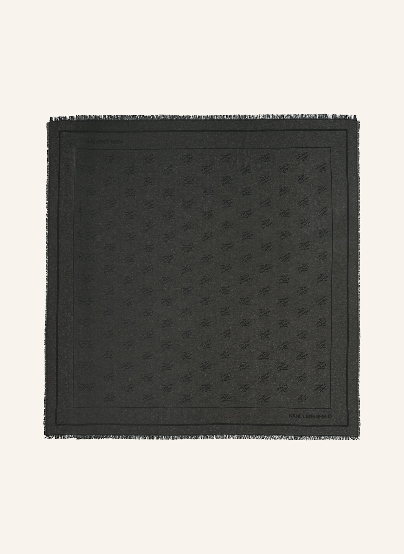 KARL LAGERFELD Schal: SCHWARZ
