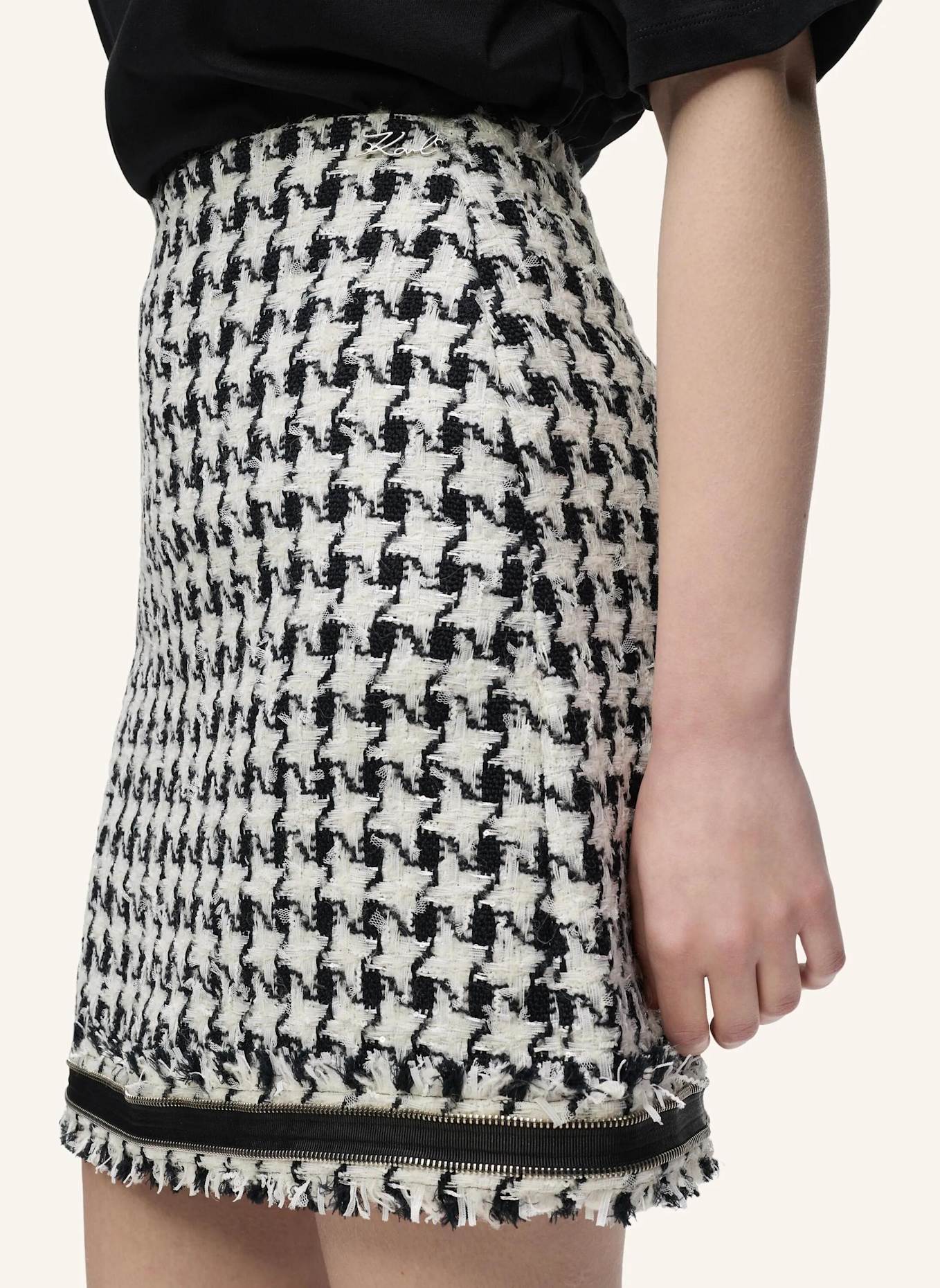 KARL LAGERFELD Rock: SCHWARZ/ WEISS