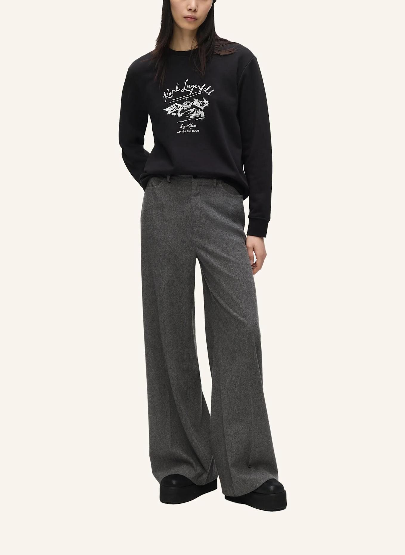 KARL LAGERFELD Sweatshirt: SCHWARZ
