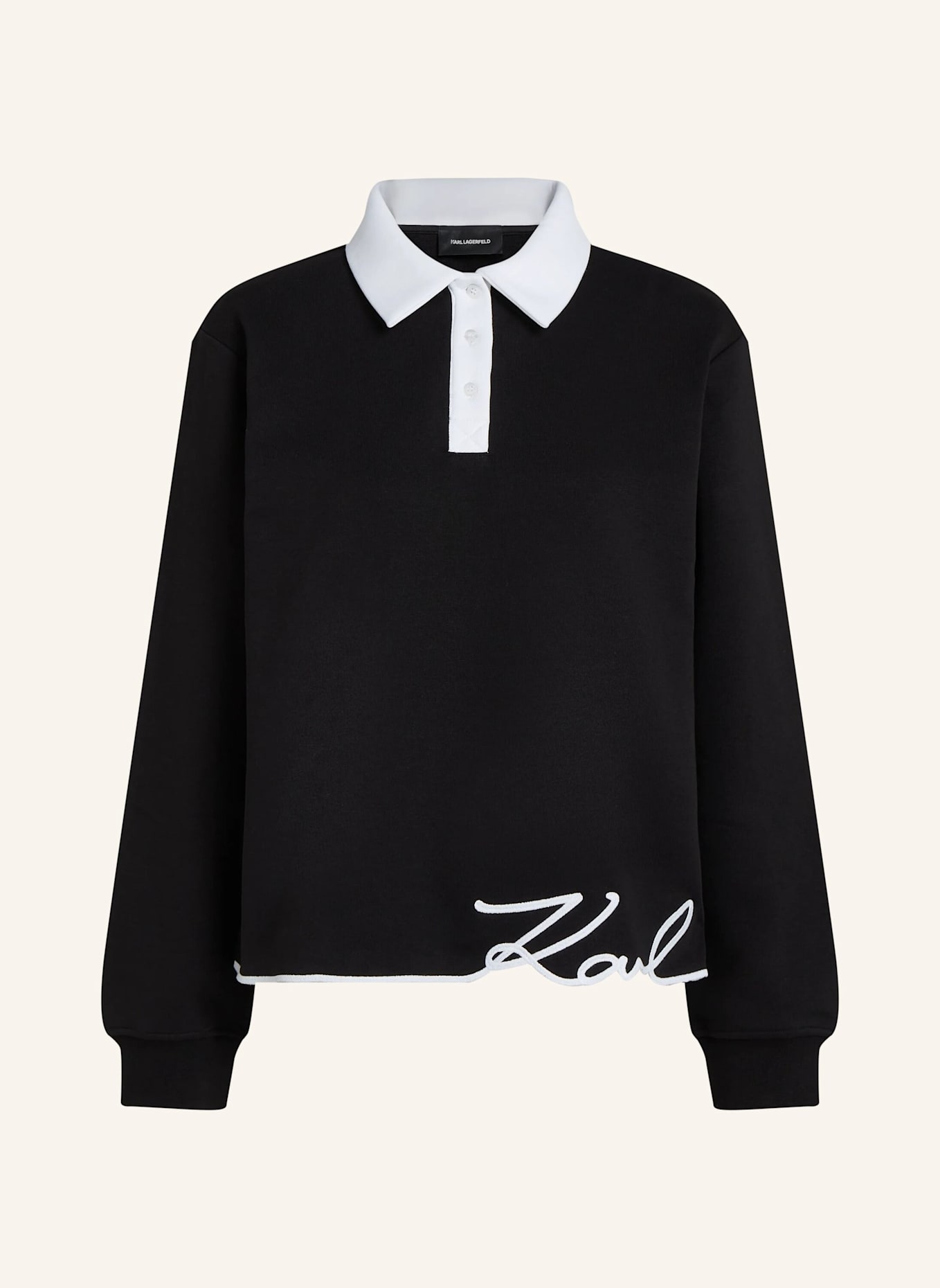 KARL LAGERFELD Sweatshirt: SCHWARZ
