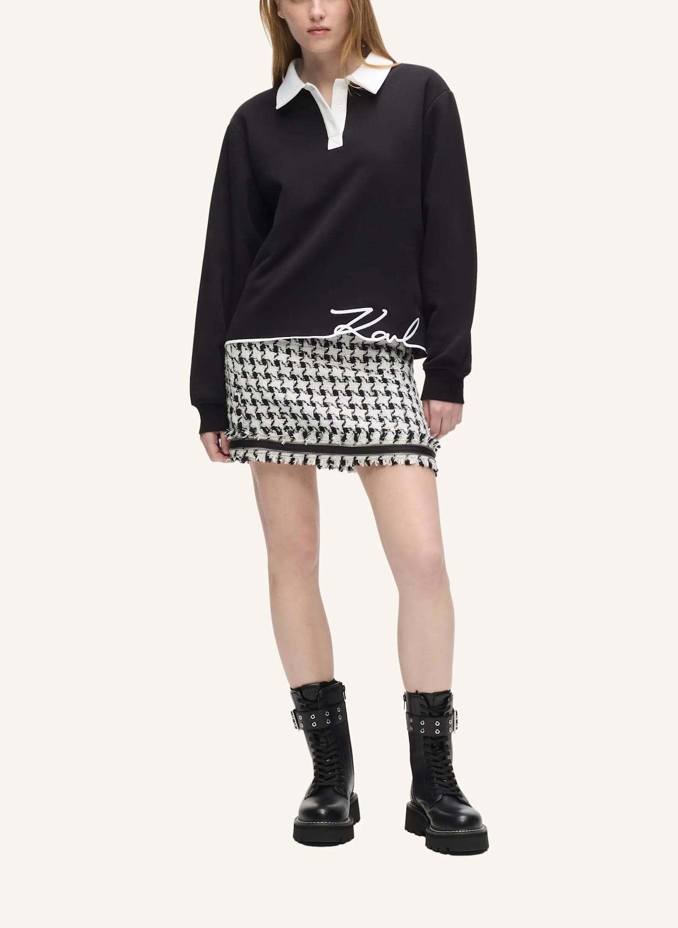 KARL LAGERFELD Sweatshirt: SCHWARZ