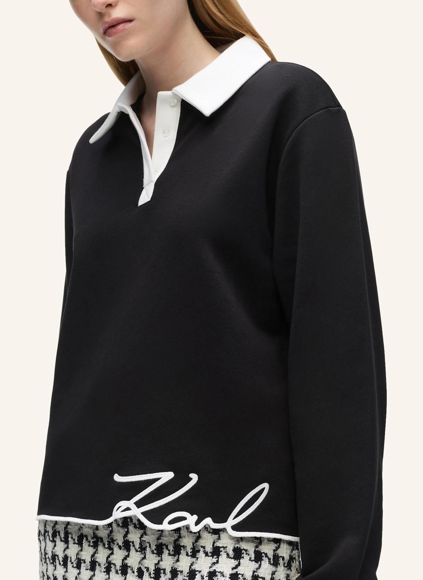 KARL LAGERFELD Sweatshirt: SCHWARZ